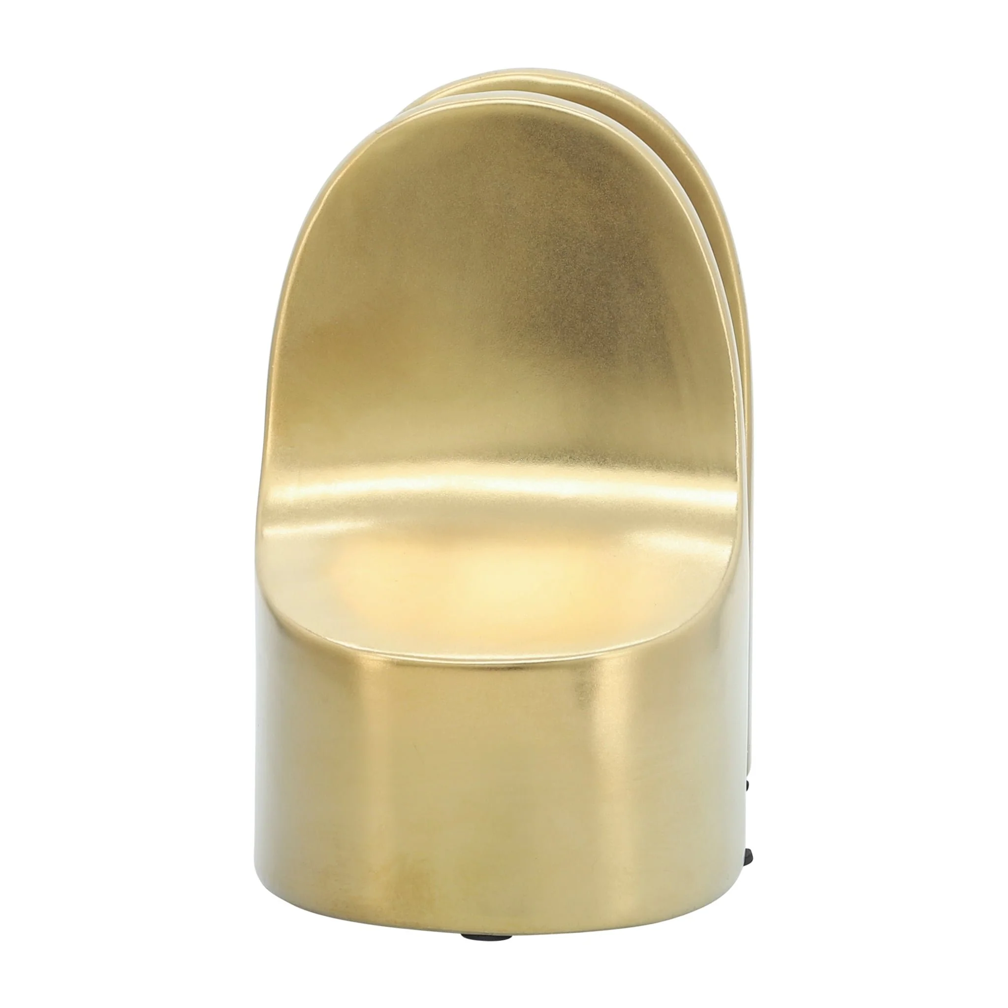 Cer, 6"h Contemporary Bookends, Gold - Image 6