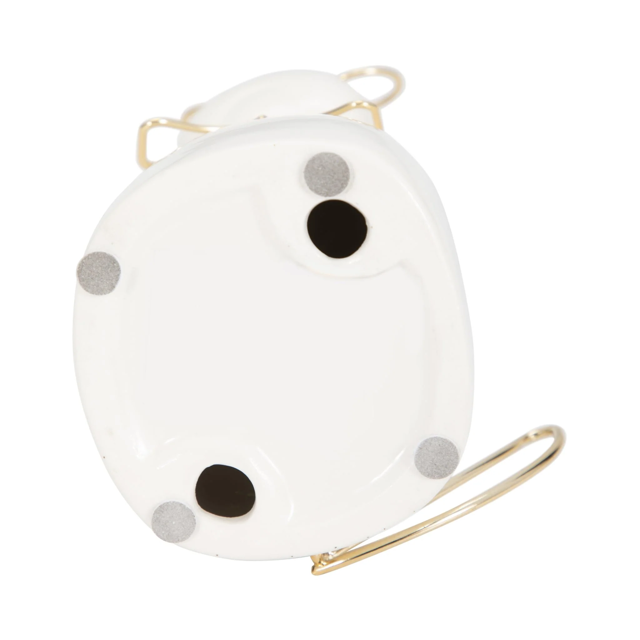 Cer 6"h, Puppy With Gold Glasses And Bowtie, Wht - Image 7
