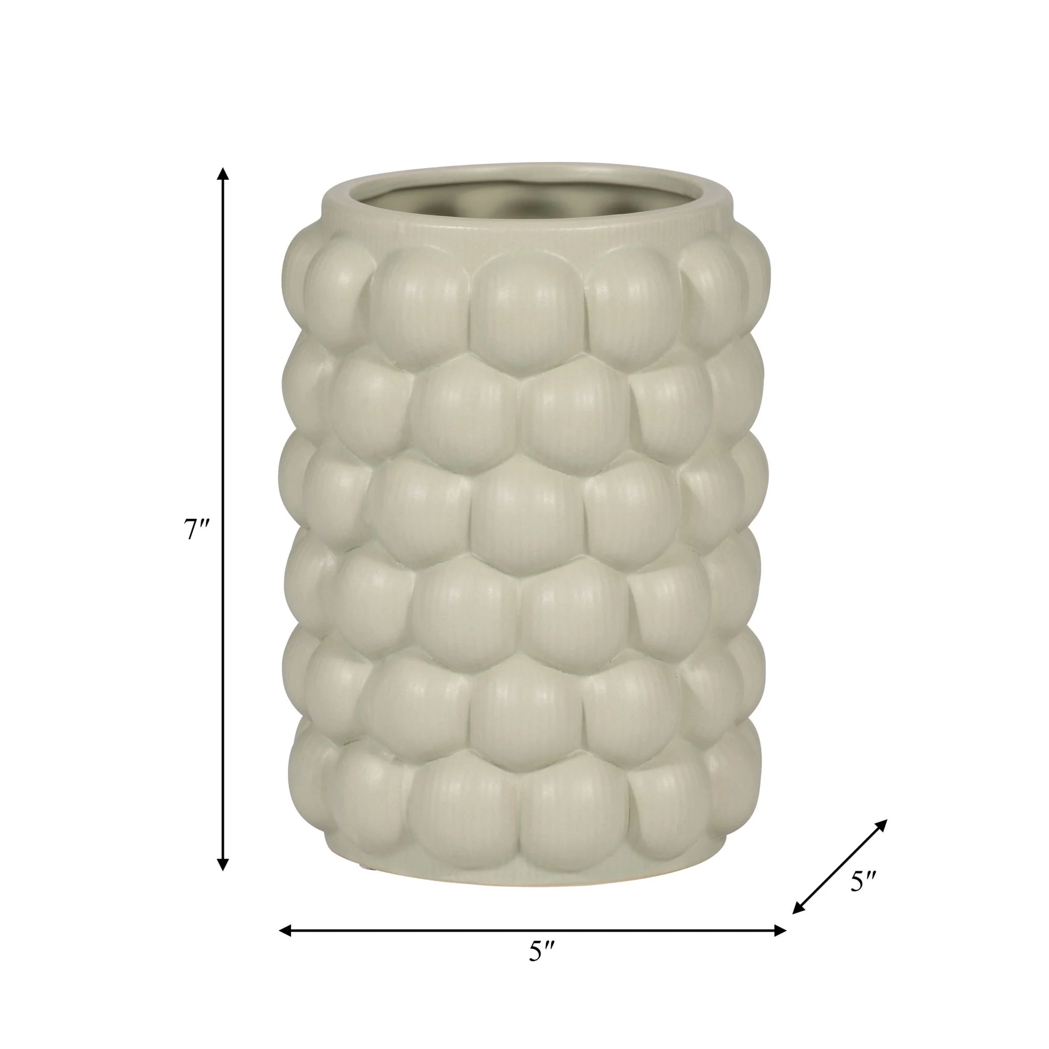 Cer, 7" Bubble Vase, Cucumber - Image 7