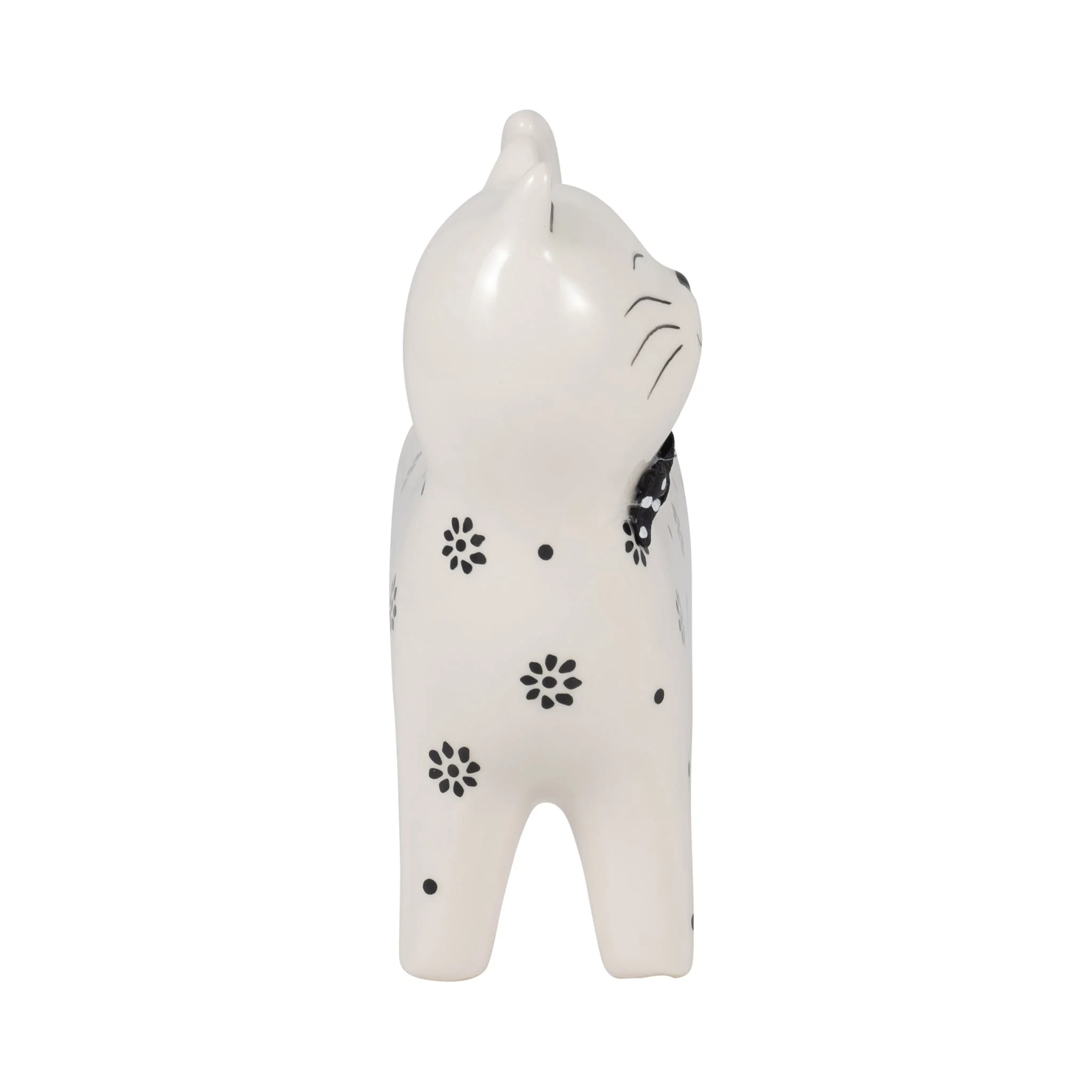 Cer, 7" Daisies Cat, White - Image 3