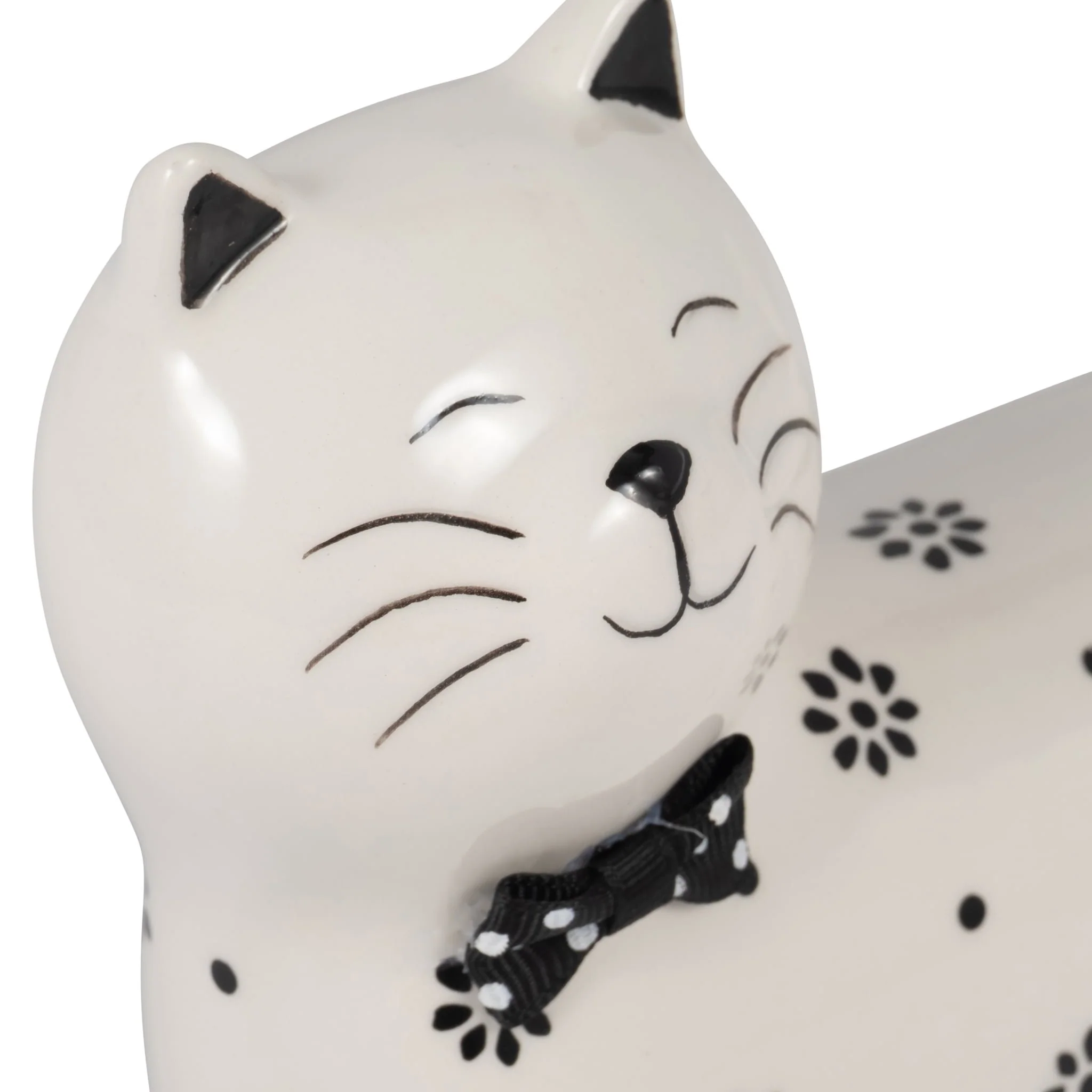 Cer, 7" Daisies Cat, White - Image 5