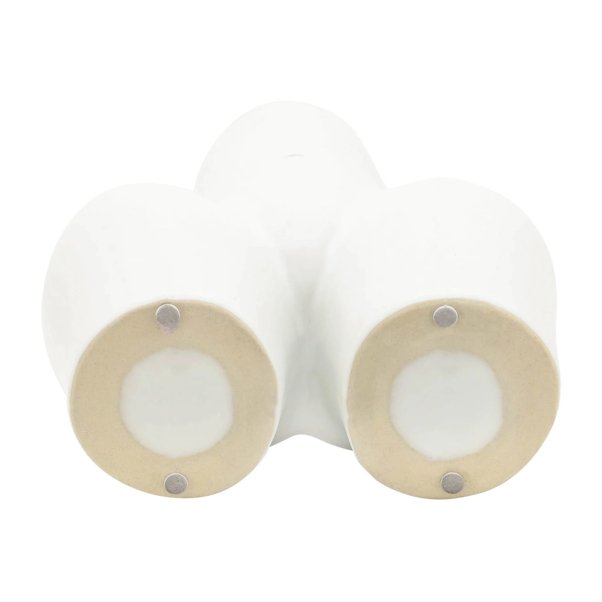 Cer, 7" Half Body Vase, White - Image 7