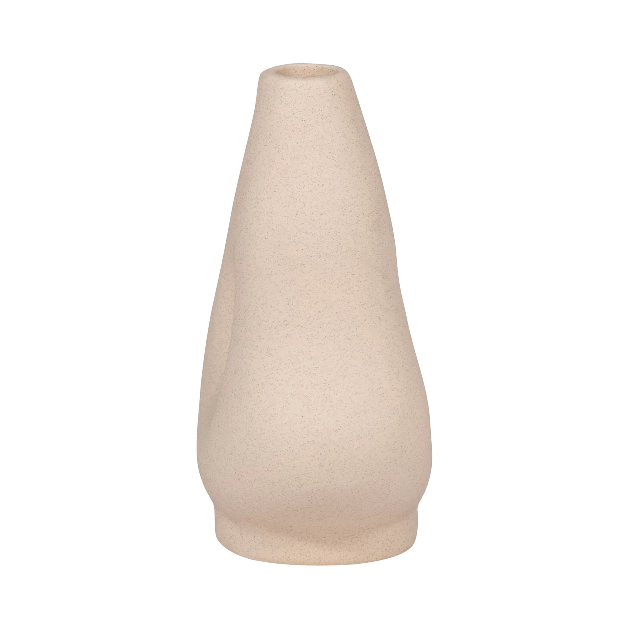 Cer, 7" Short Open Cut-out Nomad Vase, Ivory - Image 4