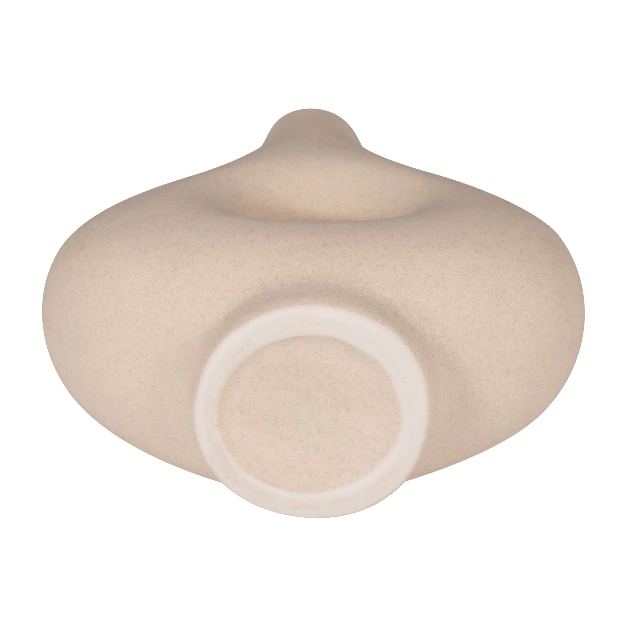Cer, 7" Short Open Cut-out Nomad Vase, Ivory - Image 7