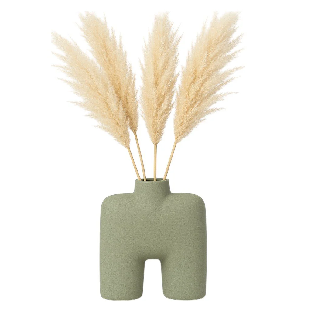 Cer, 7" Square Shape Vase, Dark Sage - Image 2