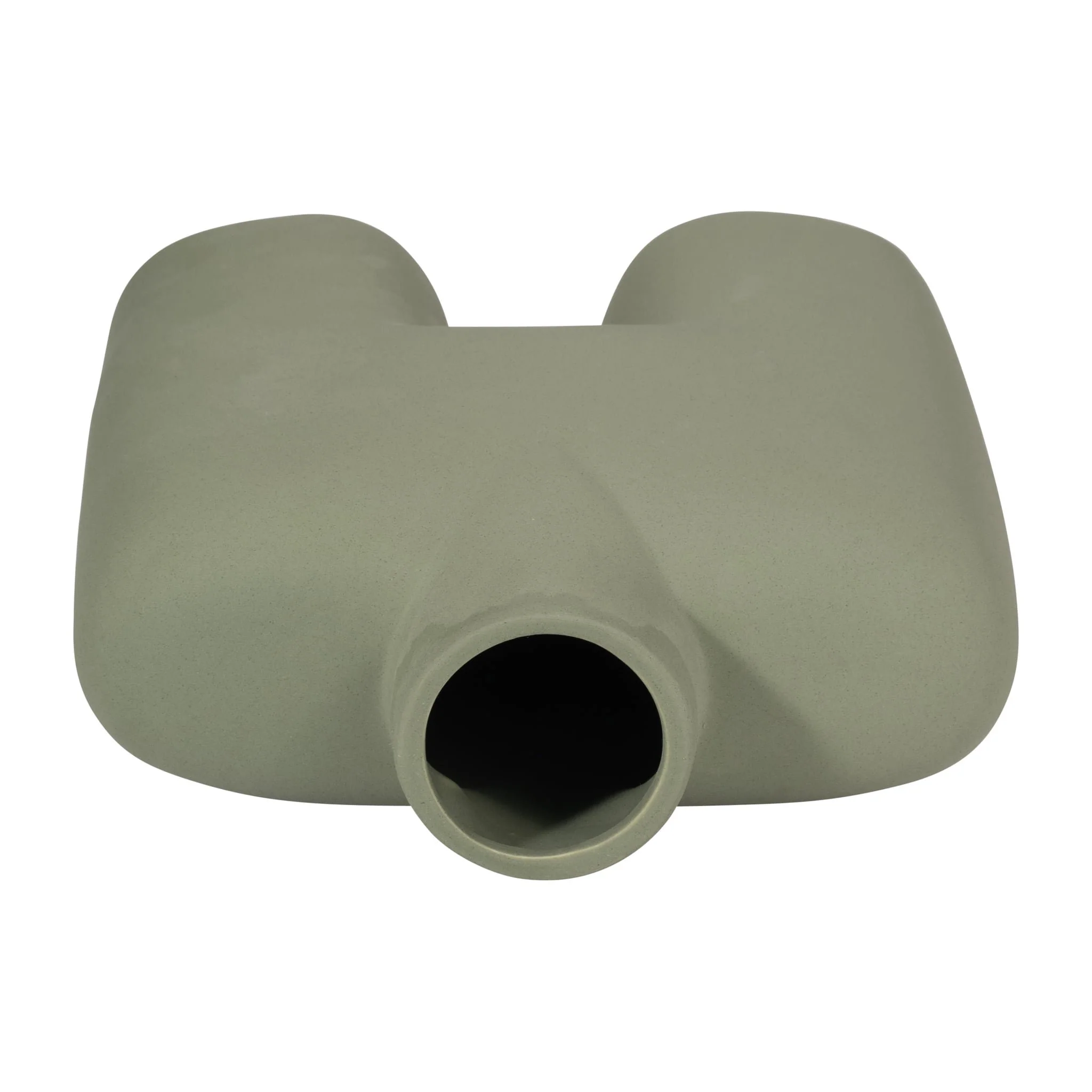 Cer, 7" Square Shape Vase, Dark Sage - Image 6