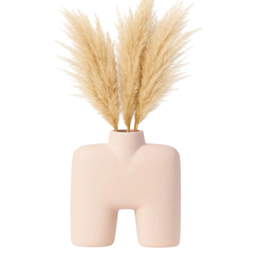 Cer, 7" Square Shape Vase, Ivory - Image 2