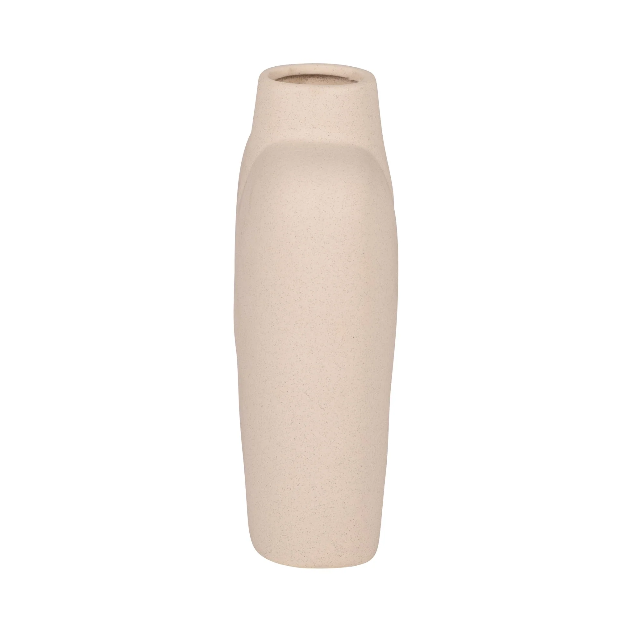 Cer, 7" Square Shape Vase, Ivory - Image 4