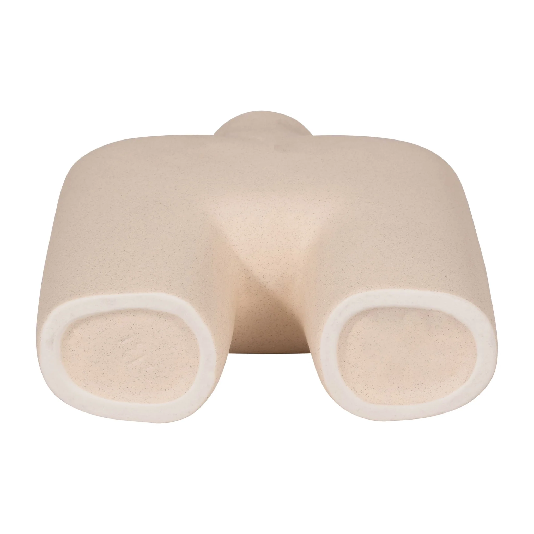 Cer, 7" Square Shape Vase, Ivory - Image 7