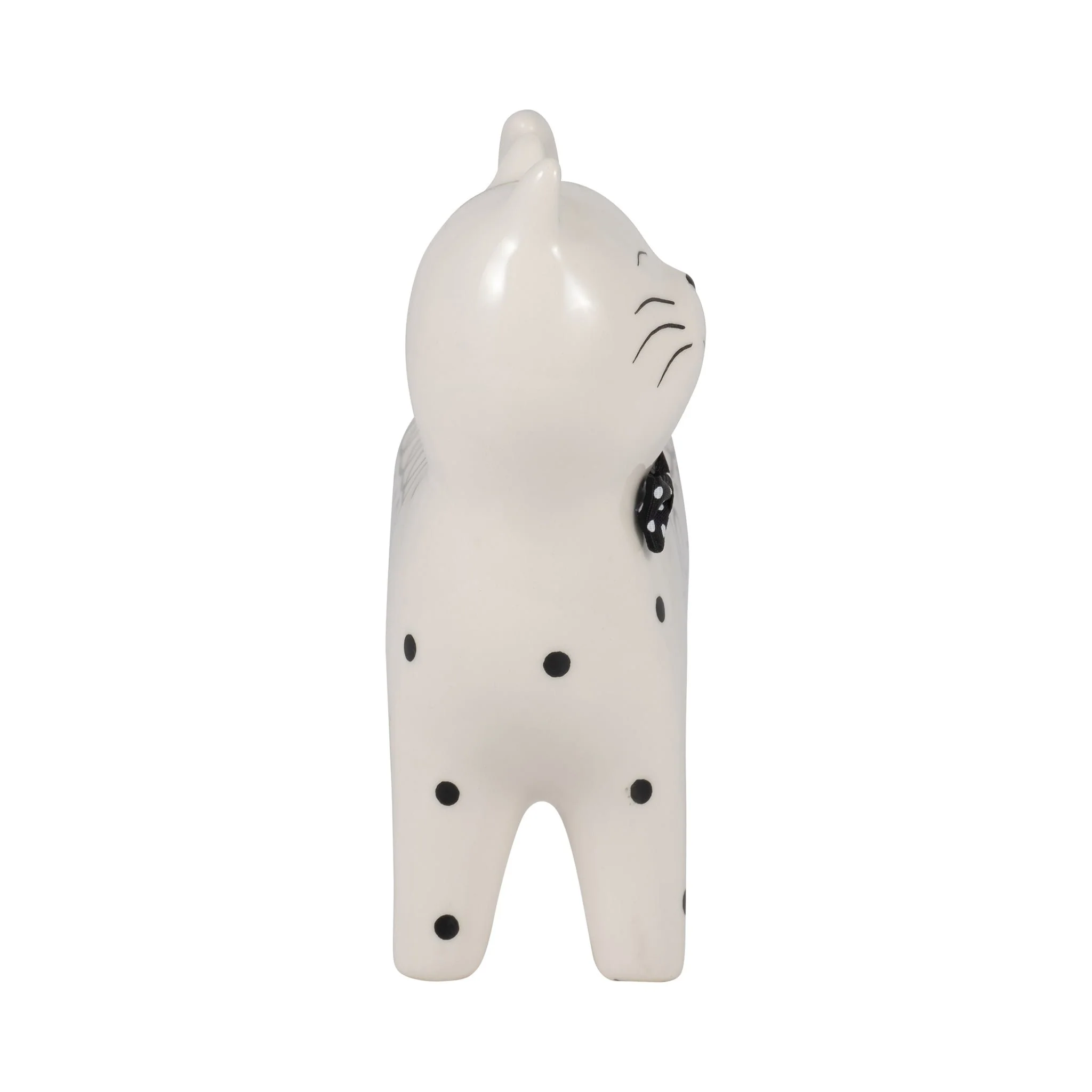 Cer, 7" Swirls Cat, White - Image 3