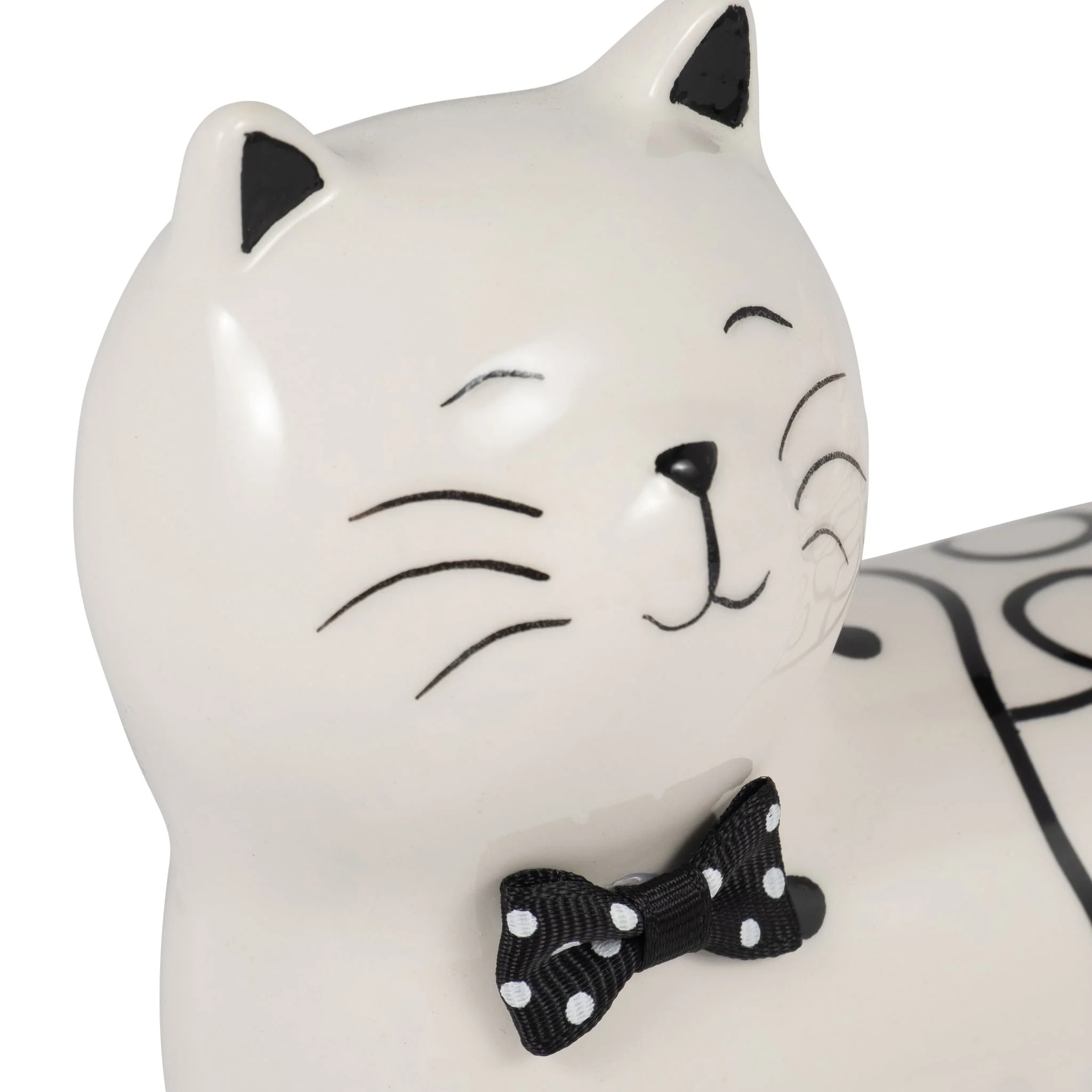 Cer, 7" Swirls Cat, White - Image 5