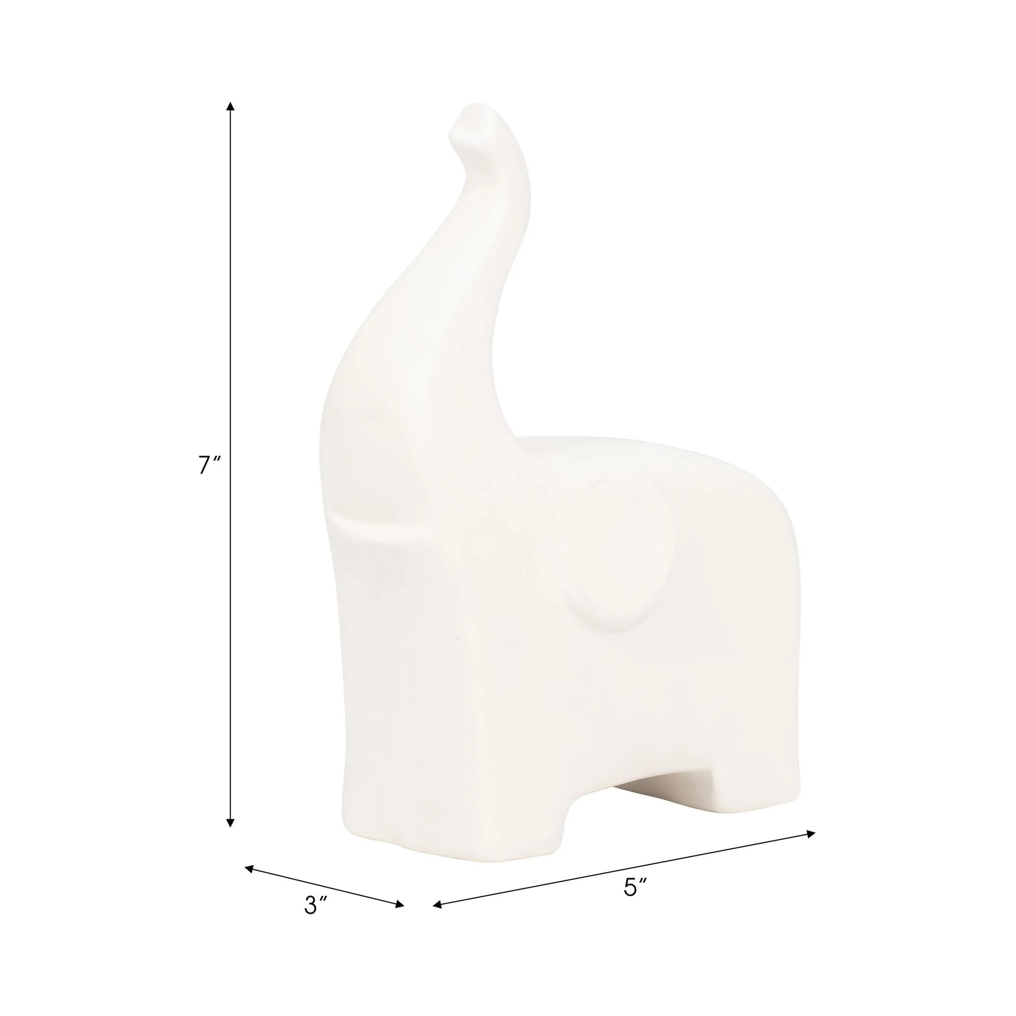 Cer, 7" Trunk Up Elephant, Cotton - Image 8