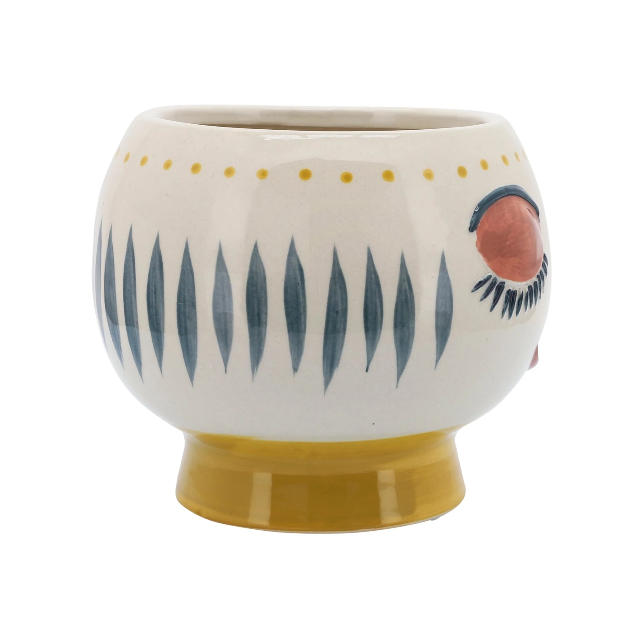 Cer, 7"d Face Planter, Multi - Image 3