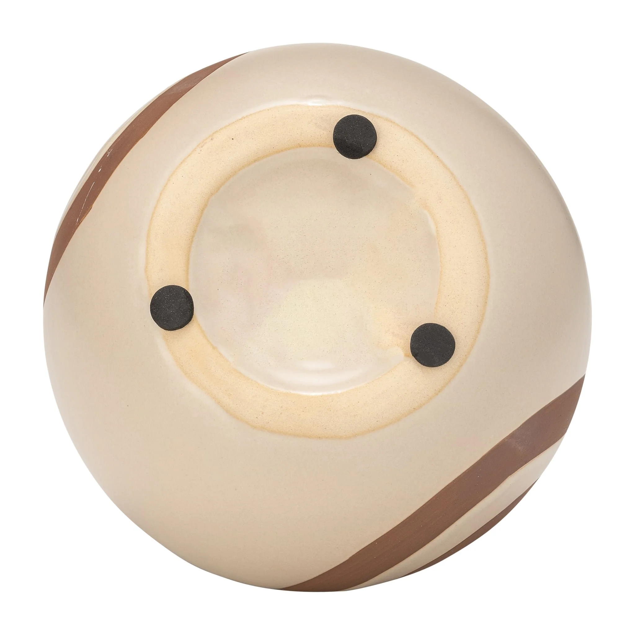 Cer, 7"h Abstract Vase, Irish Cream - Image 7