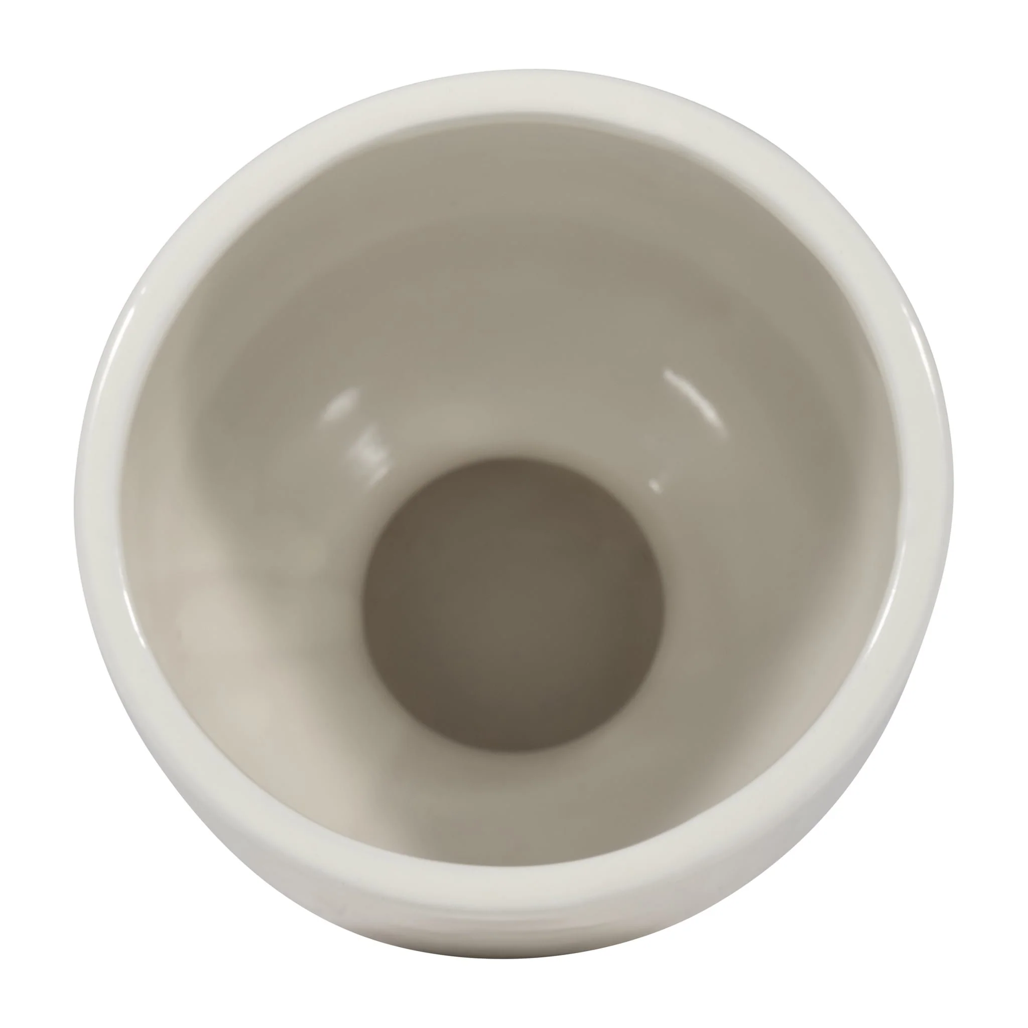 Cer, 7"h Sunrise Eyes Flower Vase, Wht/orange/blue - Image 3