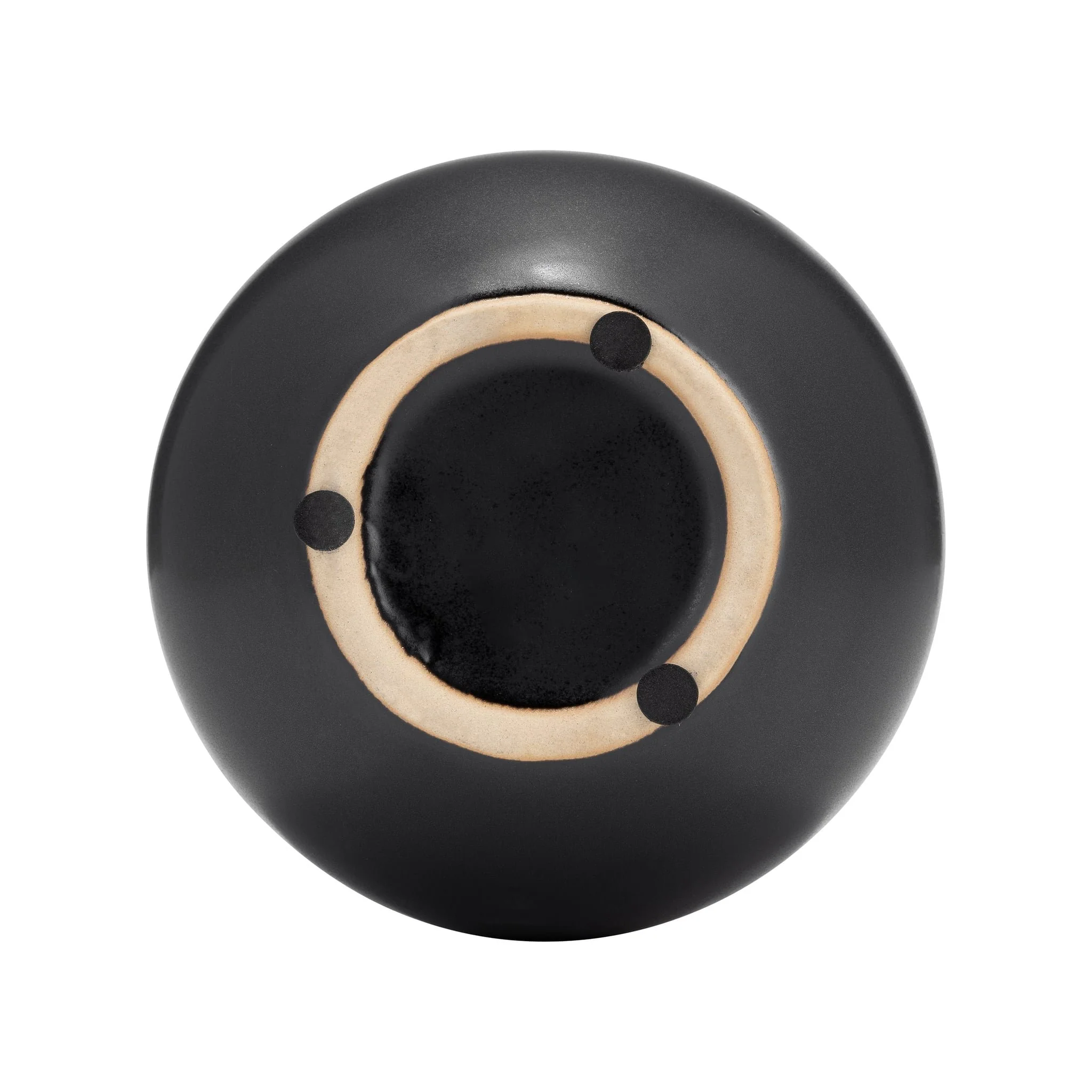 Cer, 7"h Vase W/ Weaving, Black - Image 6