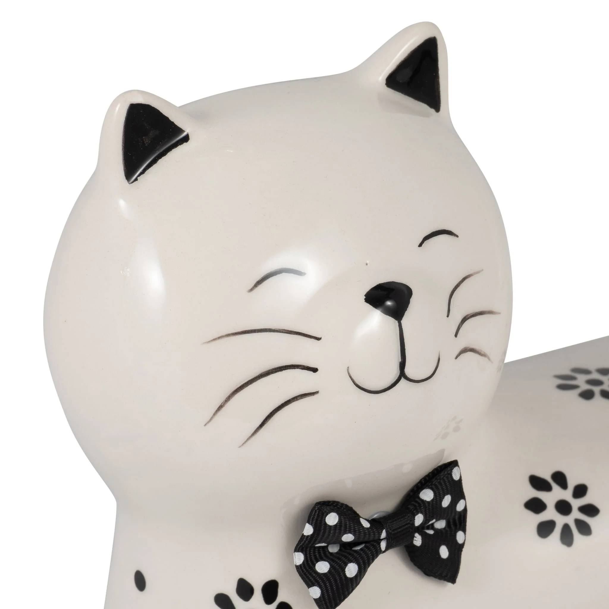 Cer, 8" Daisies Cat, White - Image 5