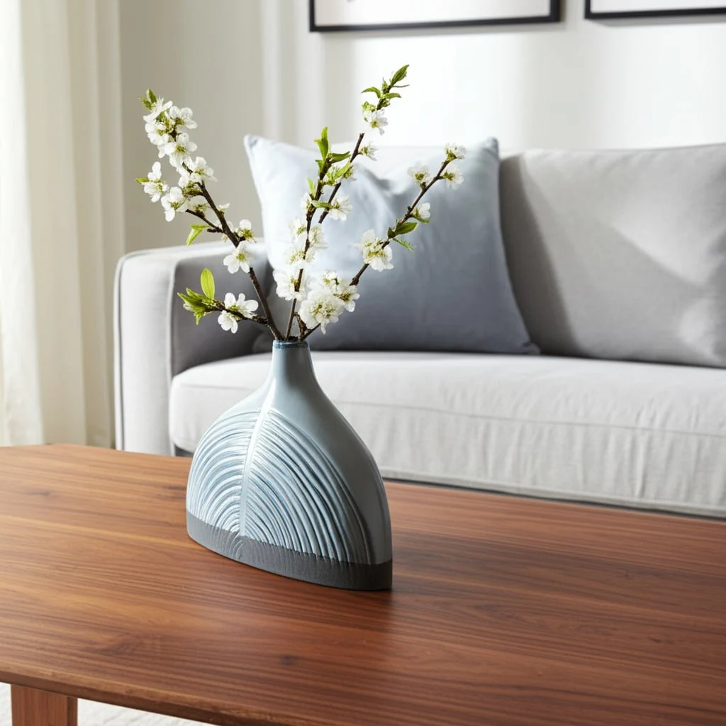 Cer, 8" Half Dome Arch Vase, Blue - Image 11