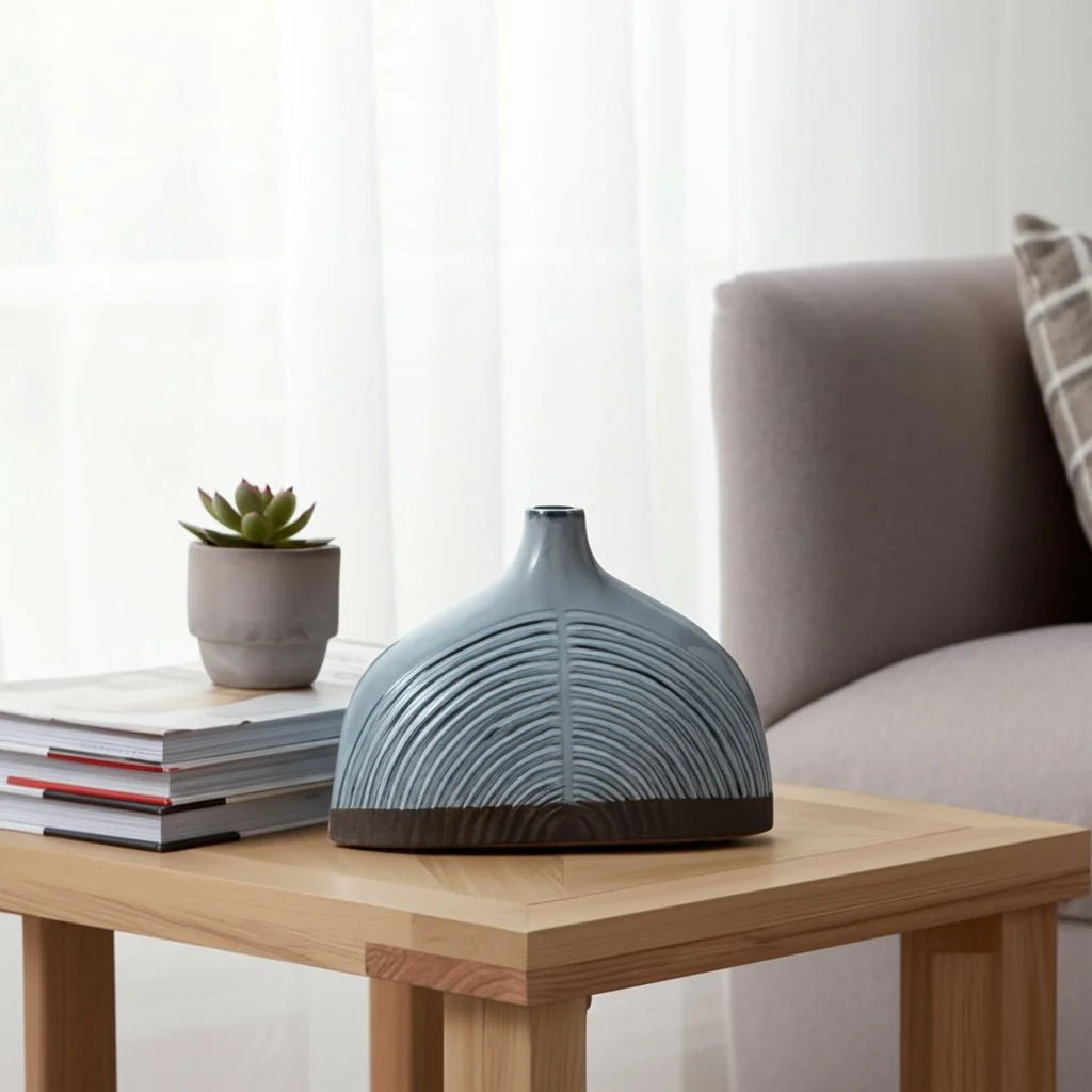 Cer, 8" Half Dome Arch Vase, Blue - Image 12