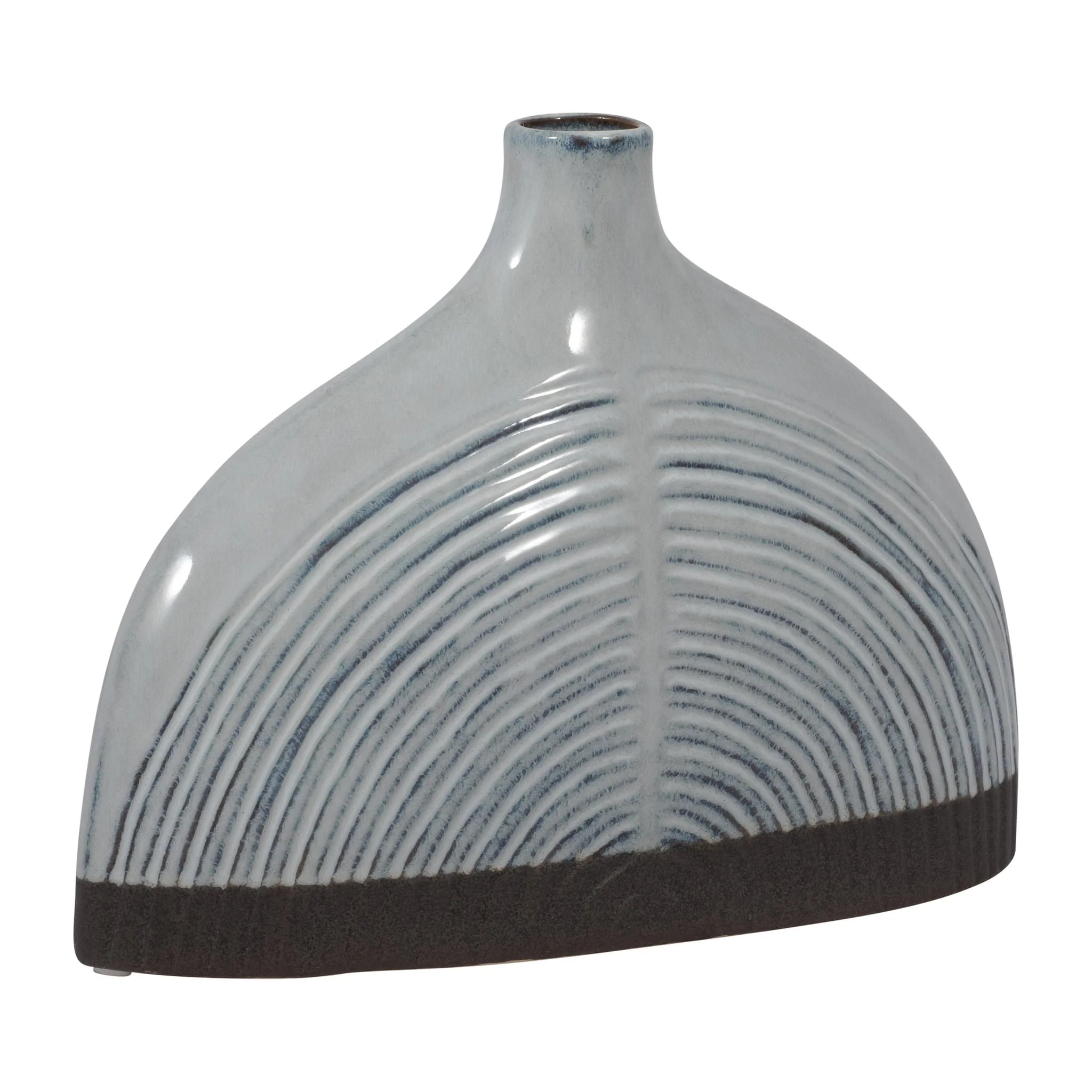 Cer, 8" Half Dome Arch Vase, Blue - Image 3