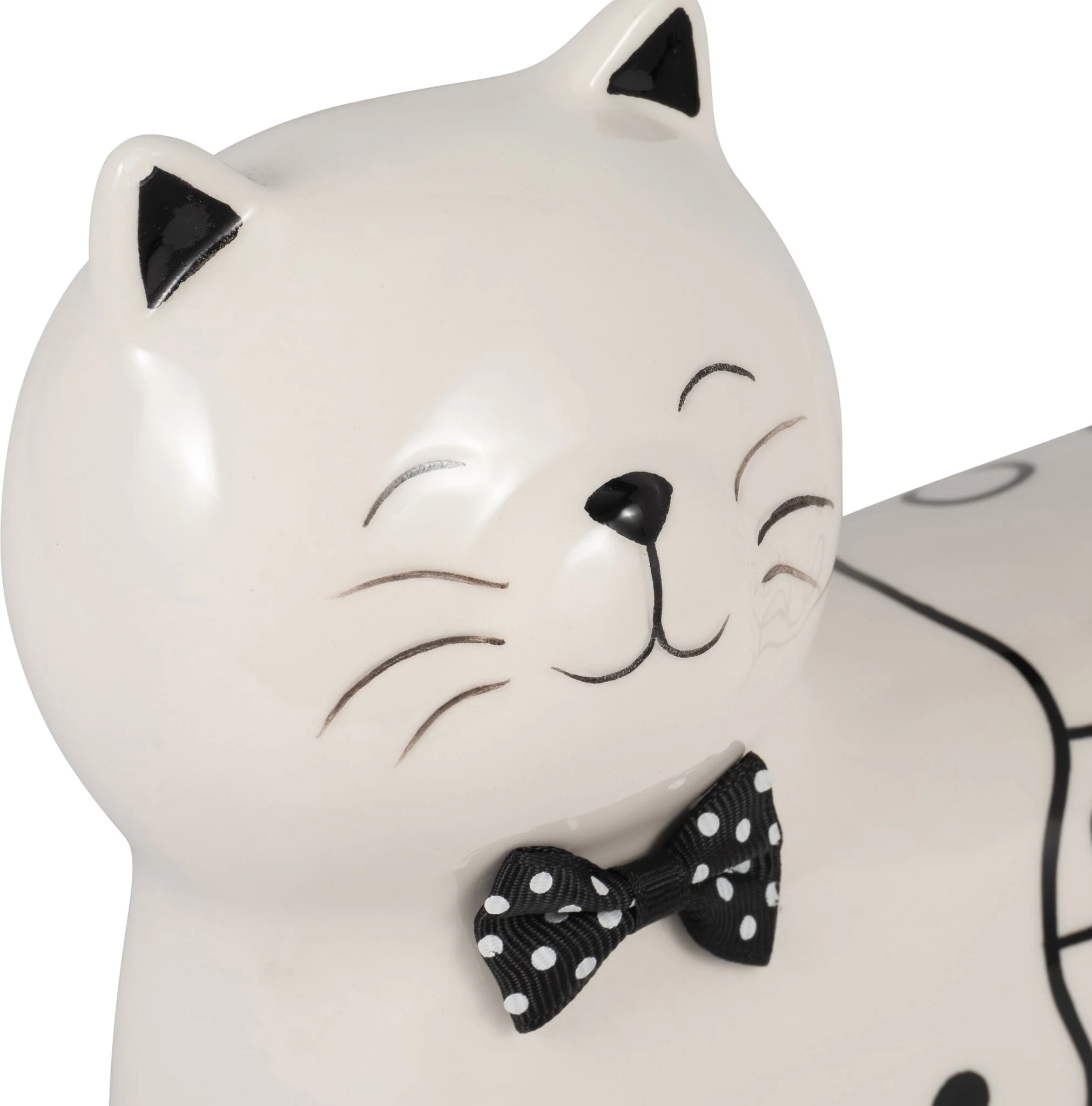 Cer, 8" Swirls Cat, White - Image 5