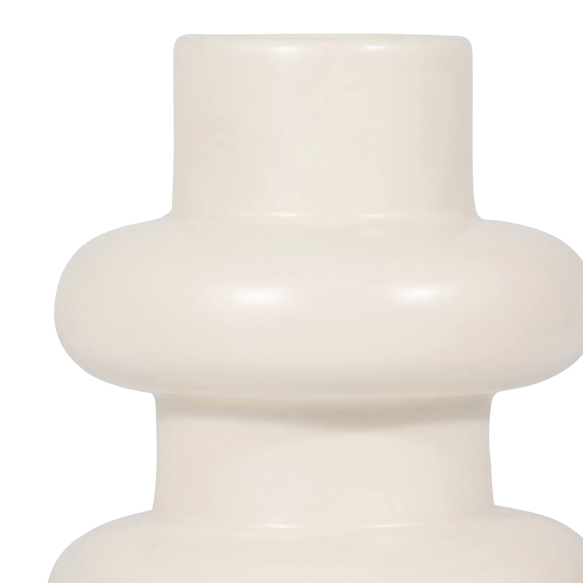 Cer, 8" Three Ribbed Vase, Cotton - Image 3