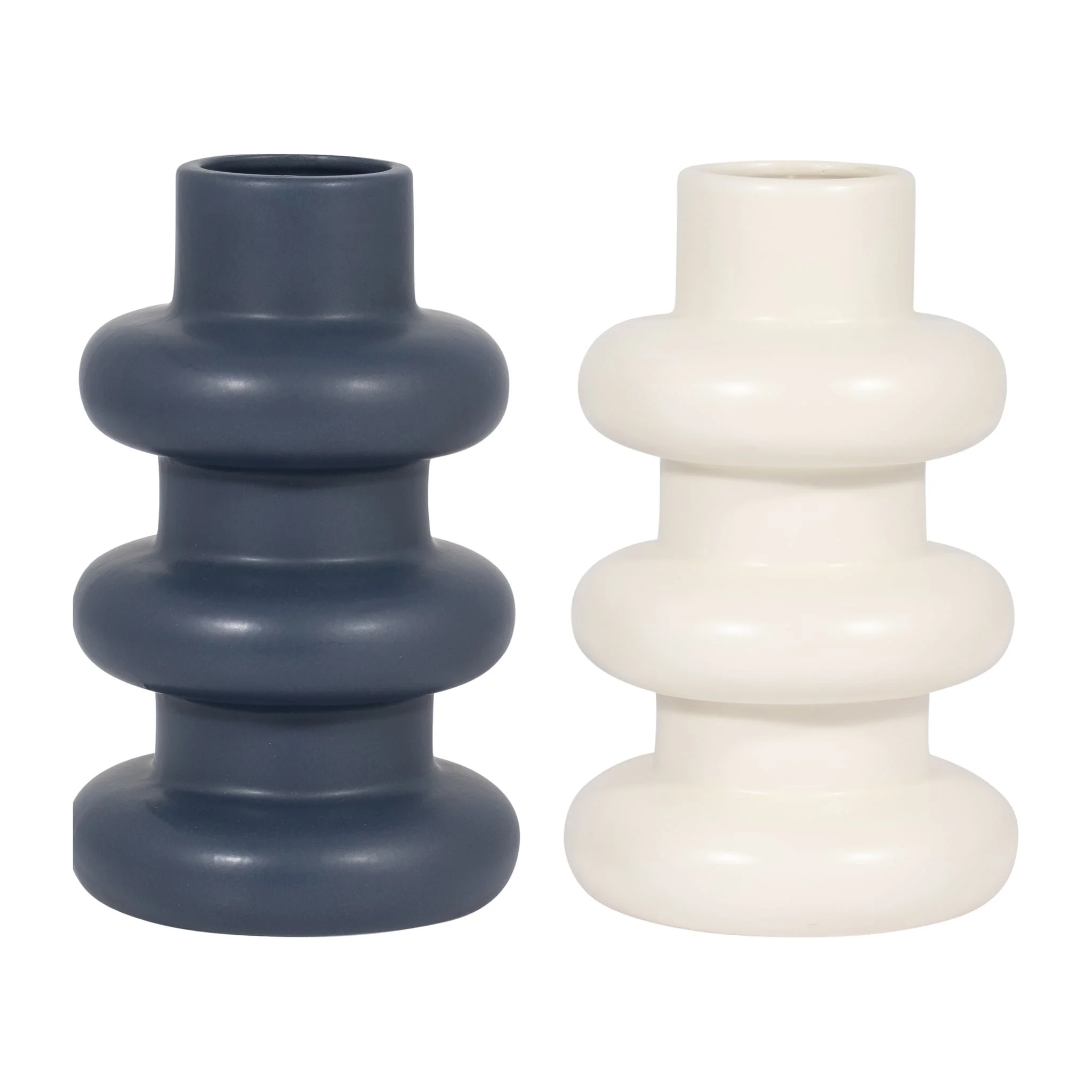 Cer, 8" Three Ribbed Vase, Cotton - Image 7