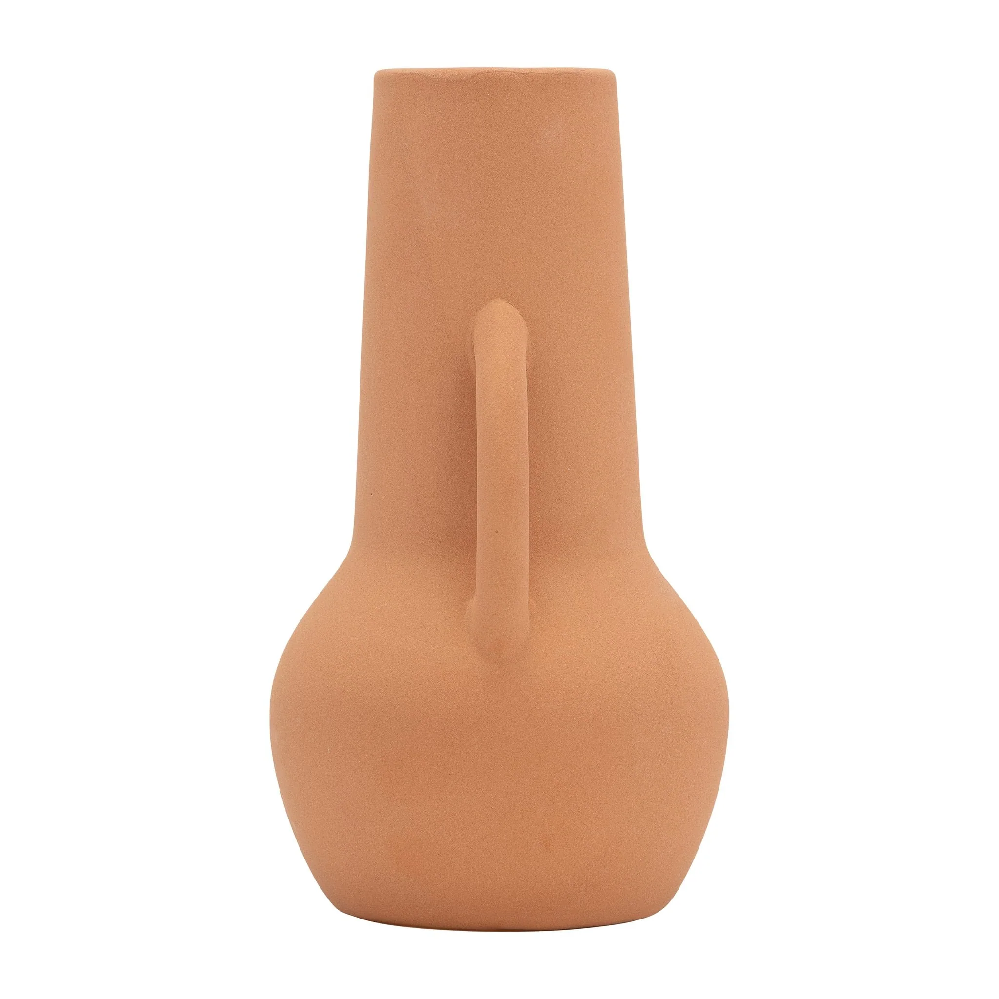 Cer,8",vase W/handles,terracotta - Image 3