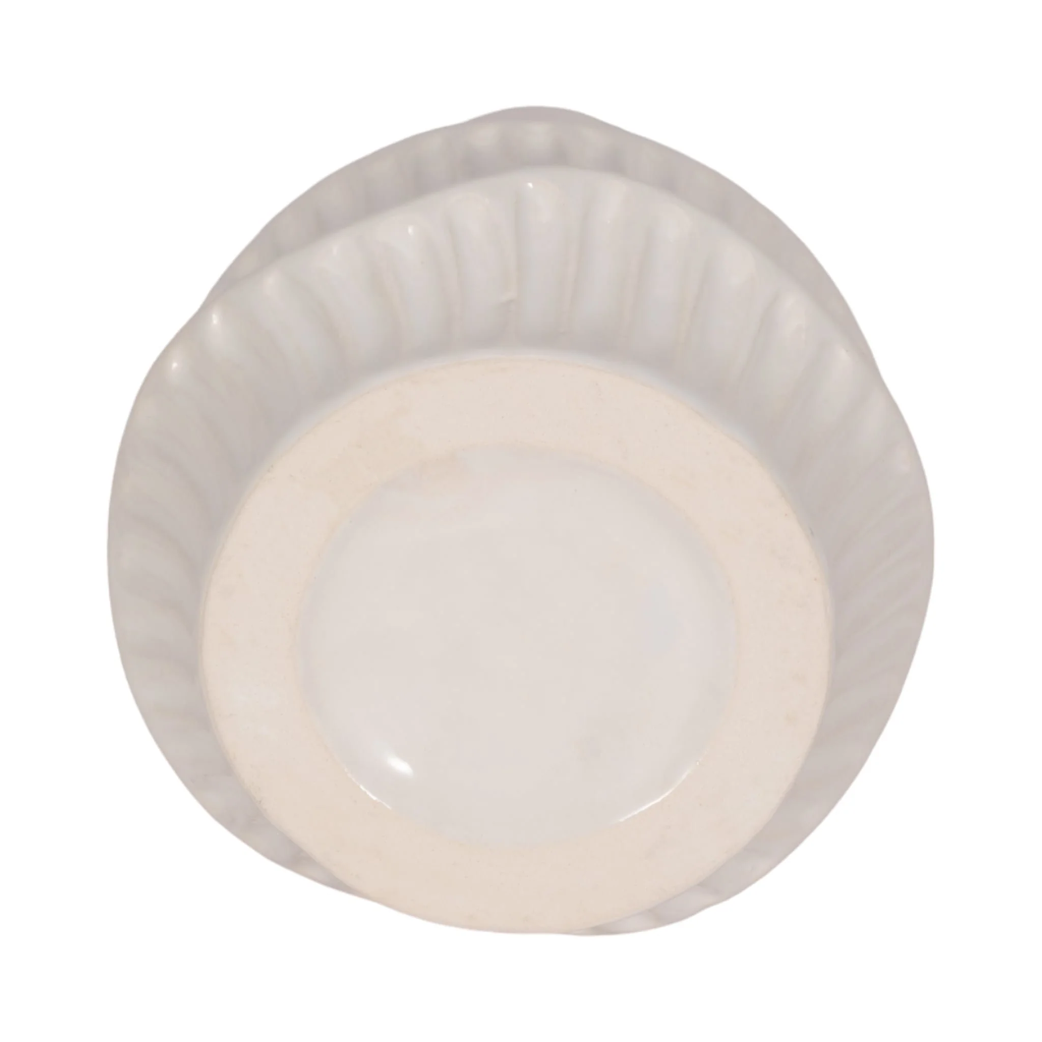Cer, 8" Wavy Vase, White - Image 6
