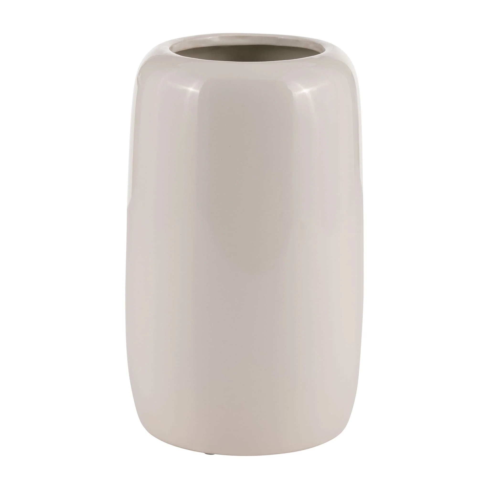 Cer, 8"h Flower Bunch Vase, Ivory - Image 3