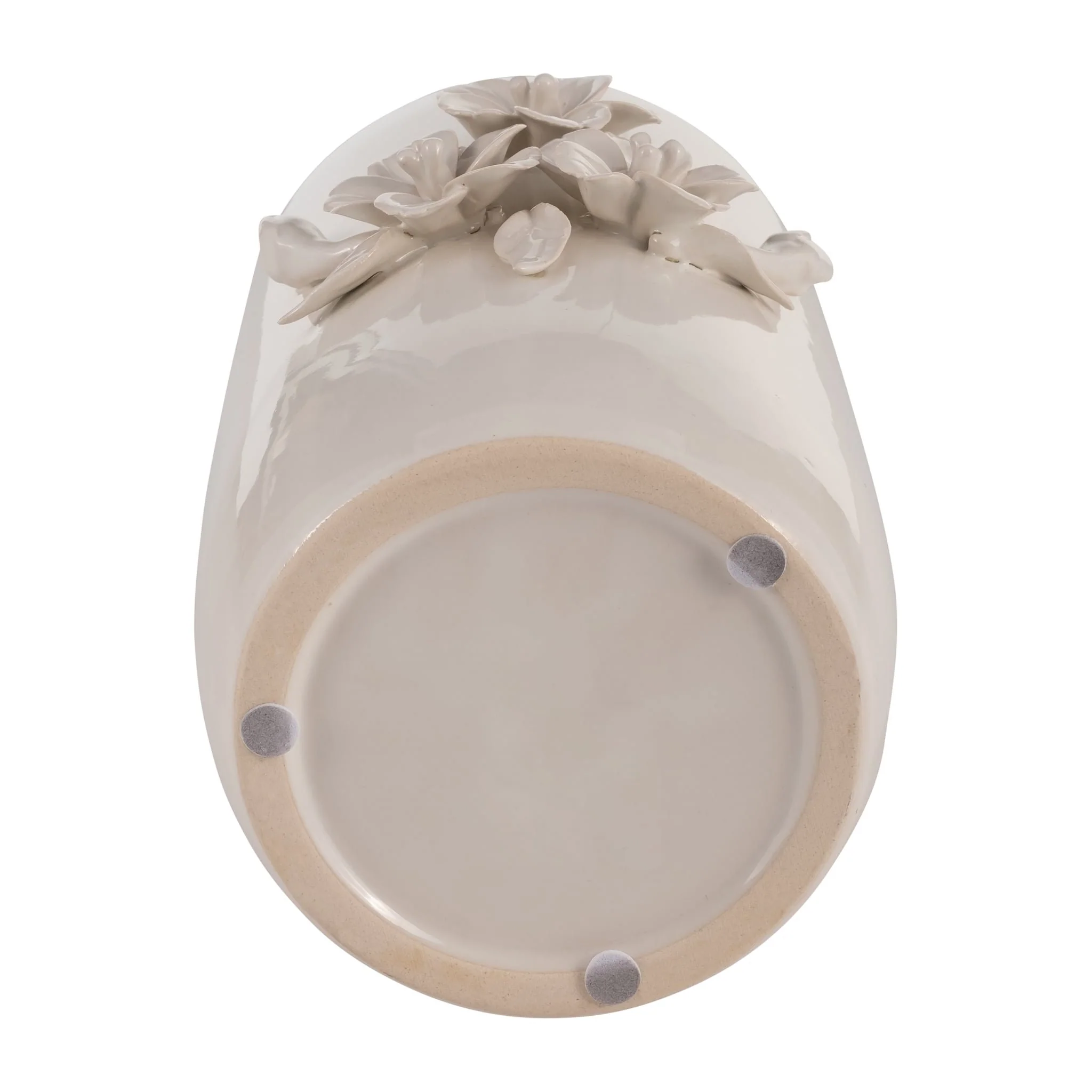 Cer, 8"h Flower Bunch Vase, Ivory - Image 7