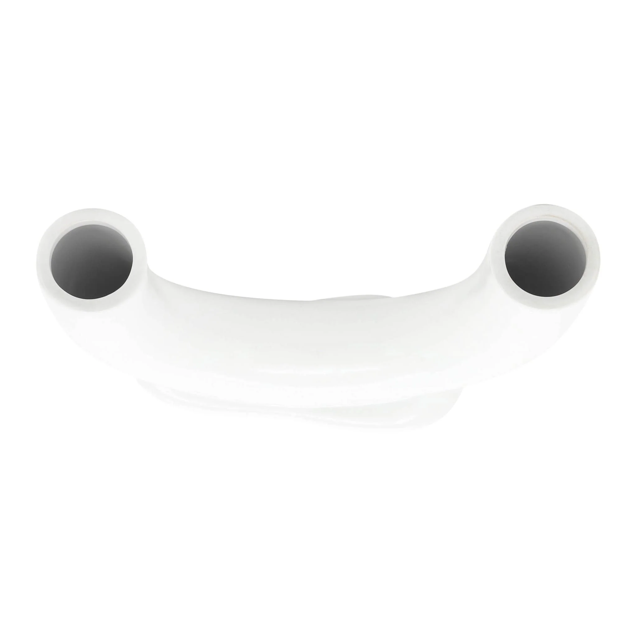 Cer, 8"h U-shaped Vase W/ Base, White - Image 6