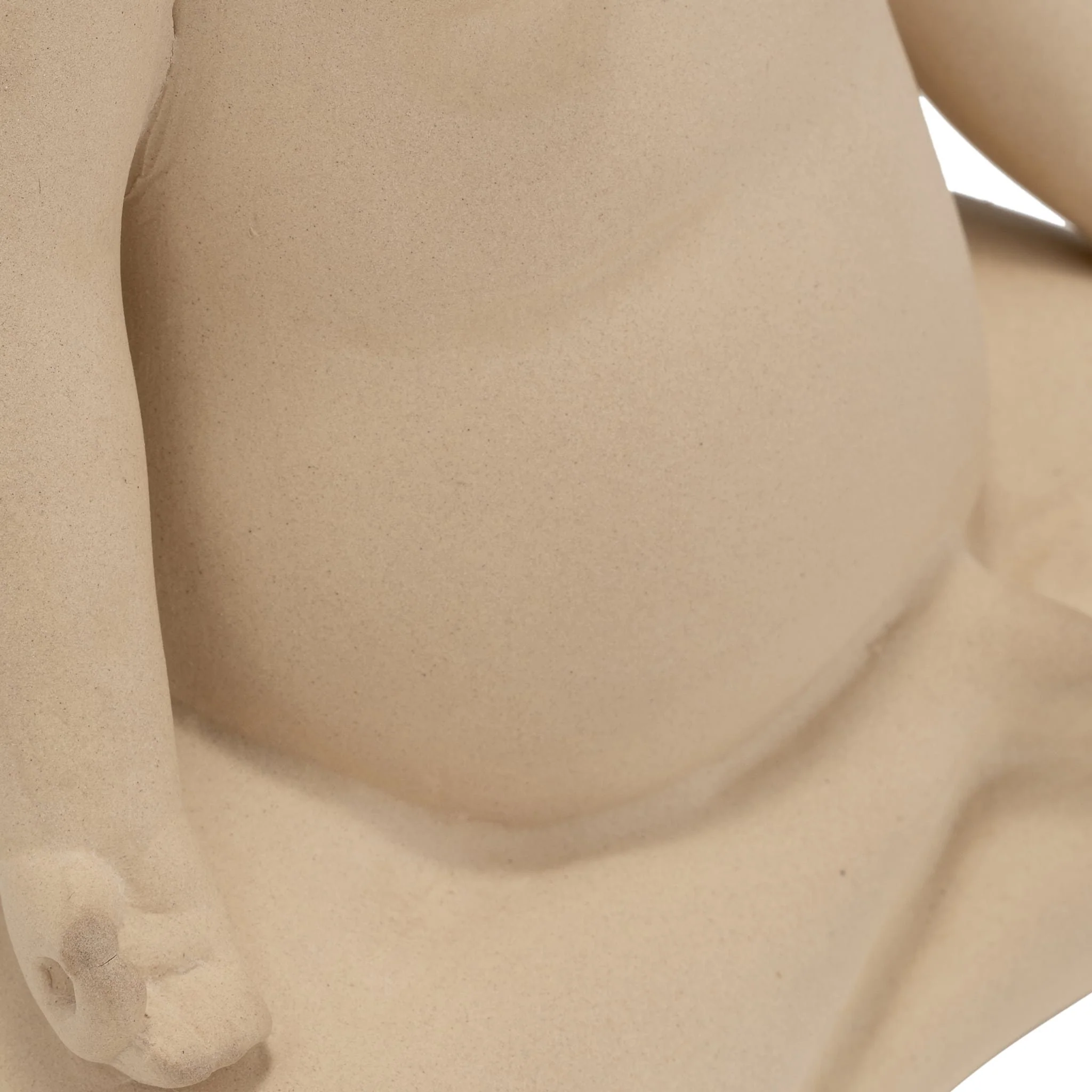 Cer, 8"h  Woman Body Flower Vase, Cream - Image 6