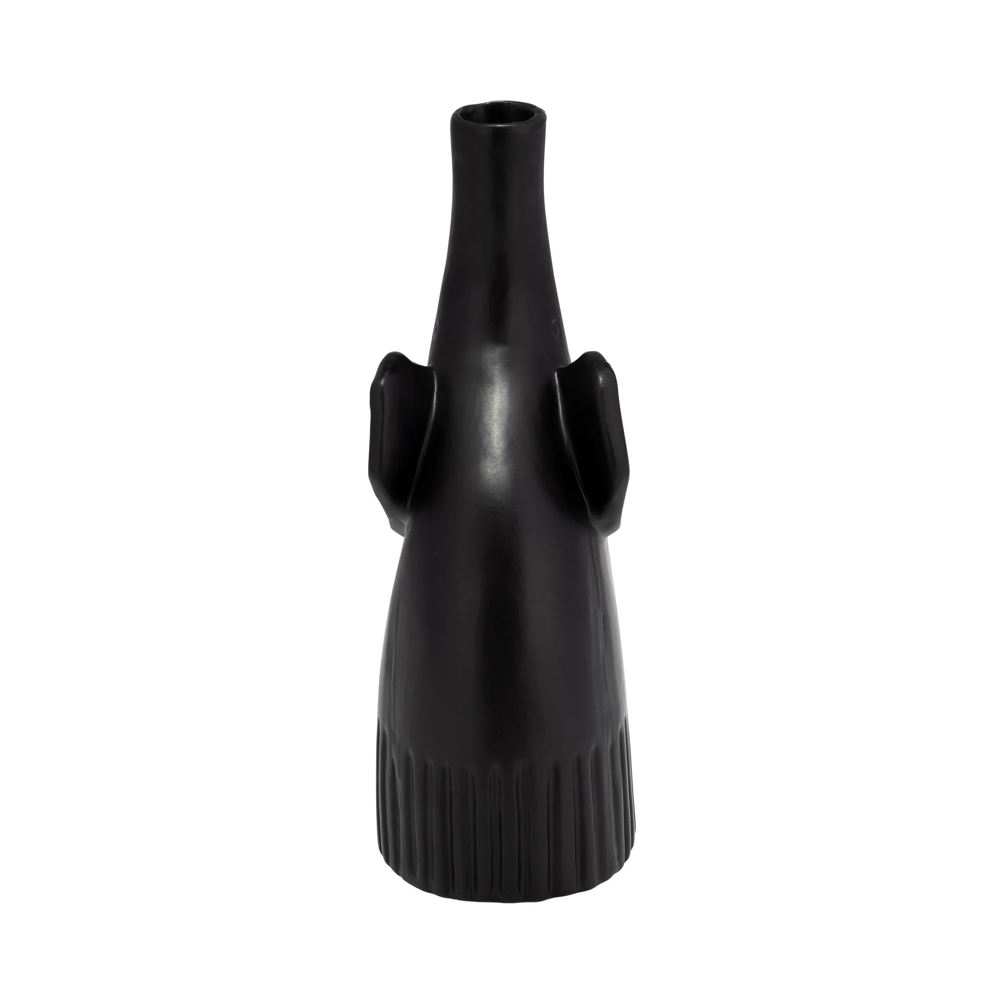 Cer,9",elephant Deco,matte Black - Image 3