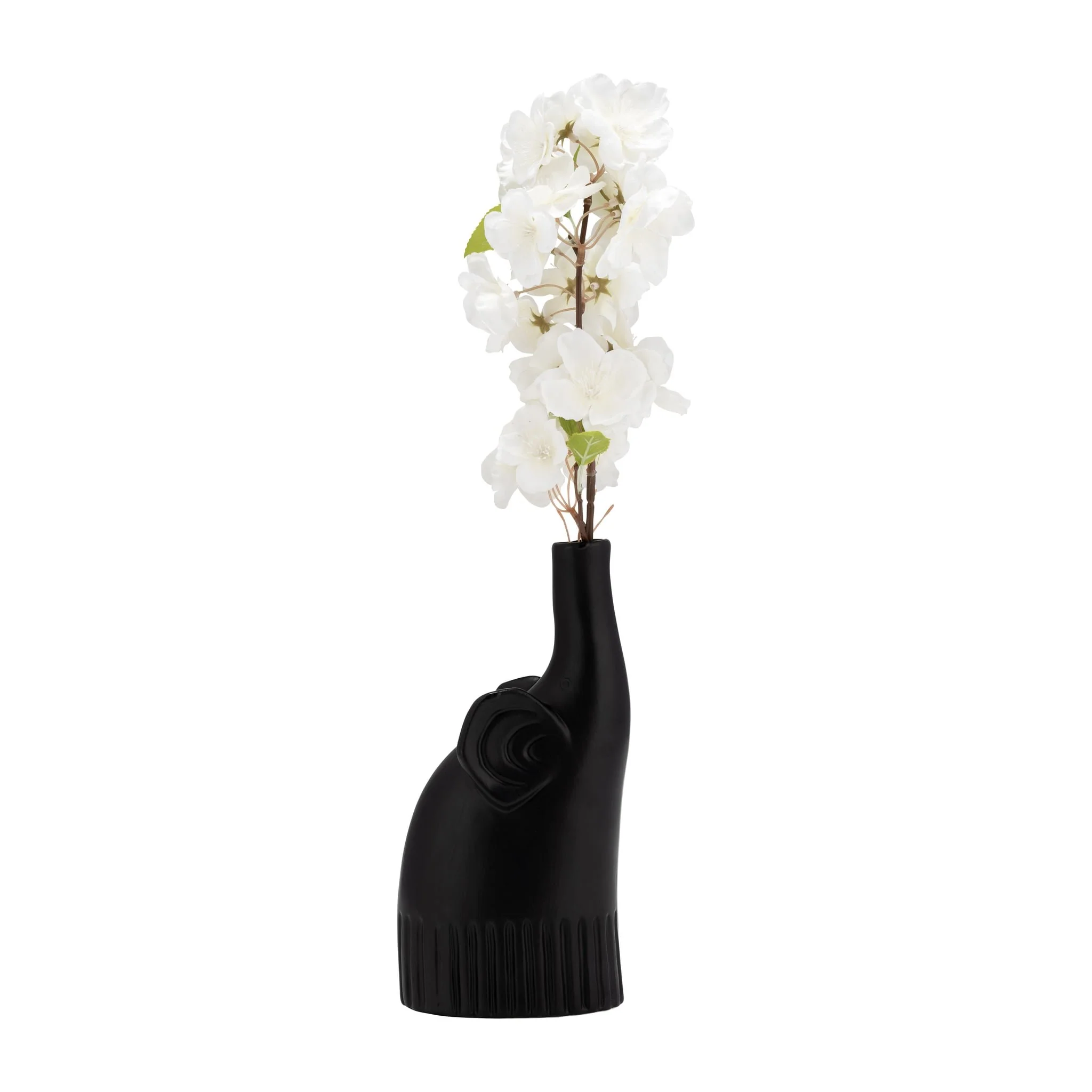 Cer,9",elephant Deco,matte Black - Image 4