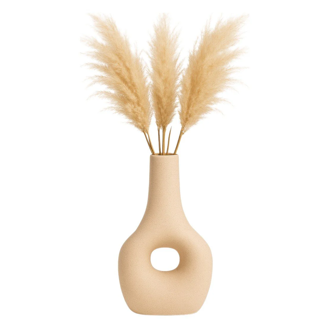 Cer, 9" Open Cut-out Nomad Vase, Ivory - Image 2