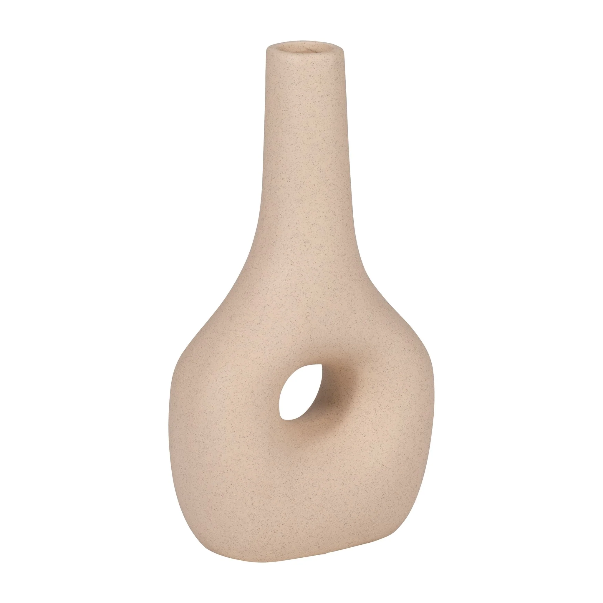 Cer, 9" Open Cut-out Nomad Vase, Ivory - Image 3