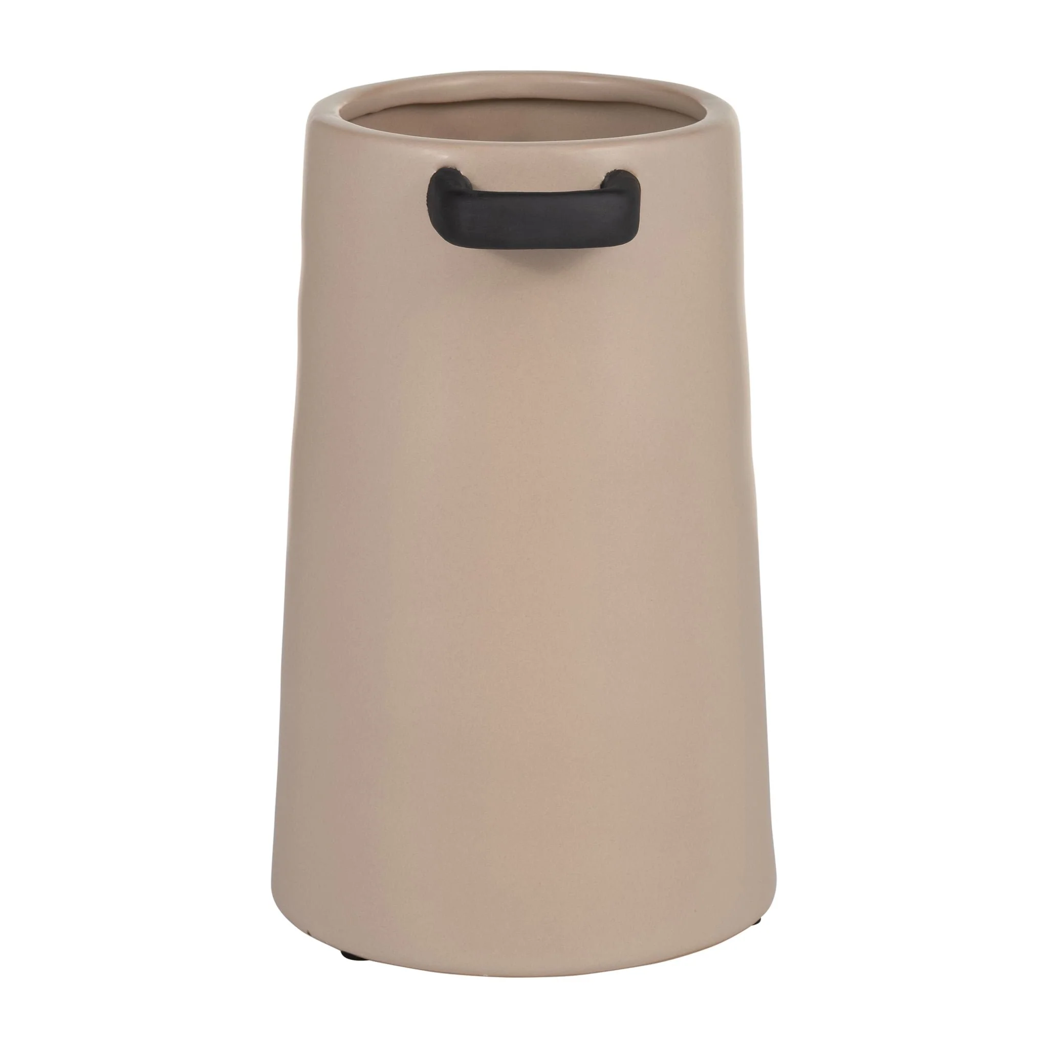Cer, 9"h Eared Vase, Irish Cream - Image 4