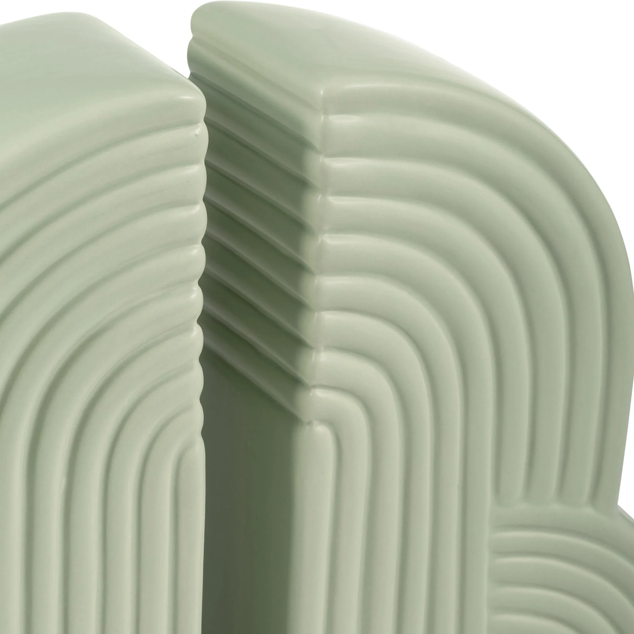 Cer, S/2 13x10" Arches Bookends, Cucumber - Image 5