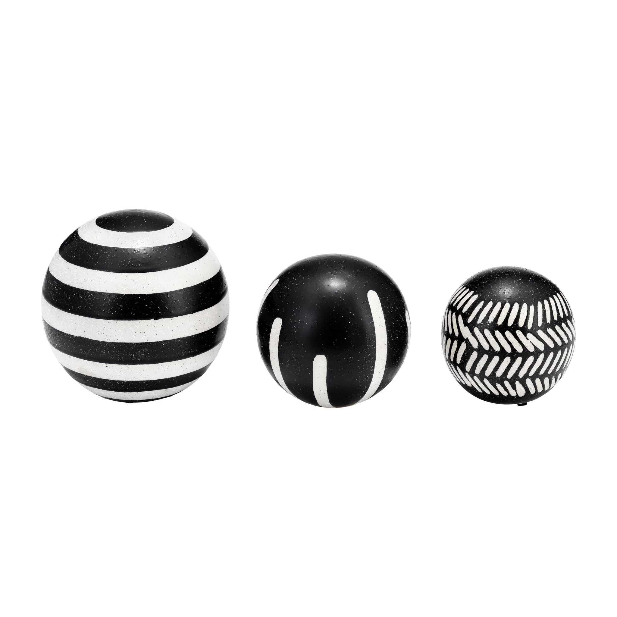 Cer, S/3 4/5/6", Tribal Orbs, Blk/ivory - Image 4