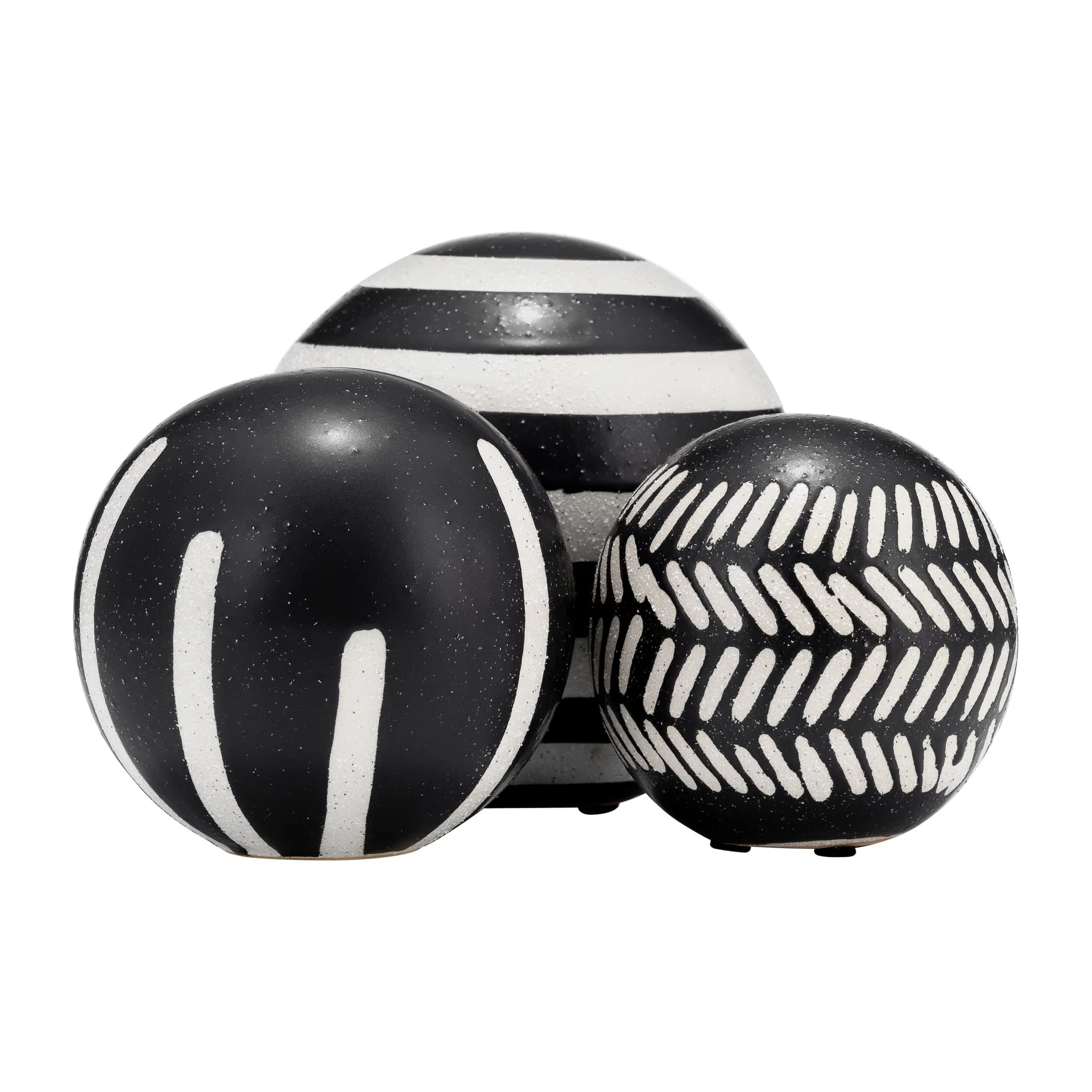 Cer, S/3 4/5/6", Tribal Orbs, Blk/ivory - Image 6