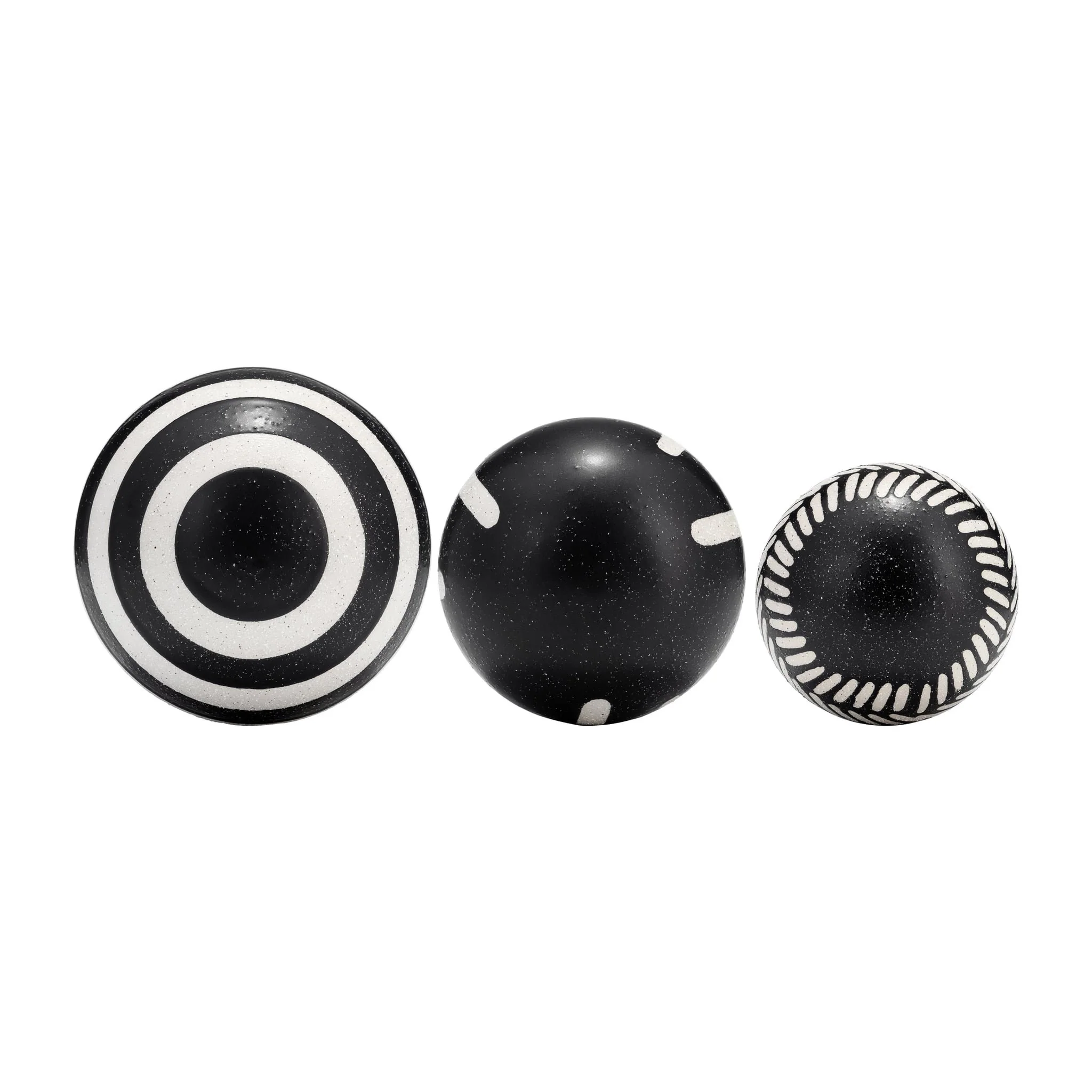 Cer, S/3 4/5/6", Tribal Orbs, Blk/ivory - Image 8