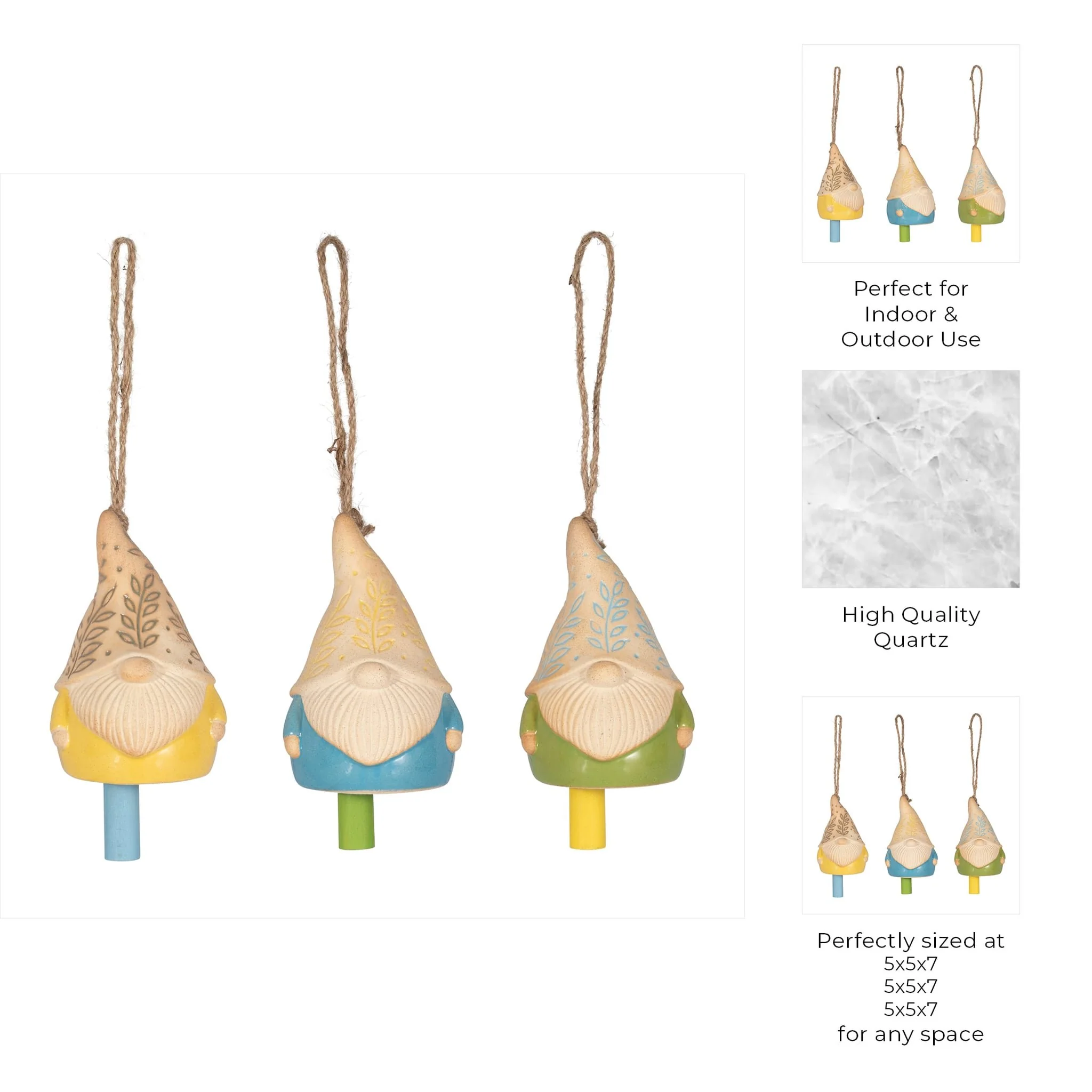 Cer, S/3 Gnome Bells, Multi - Image 9