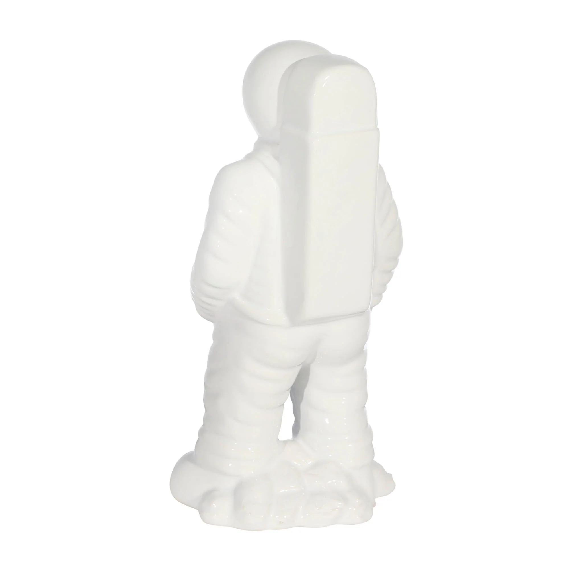 Ceramic 12" Astronaut Statuette, White - Image 3