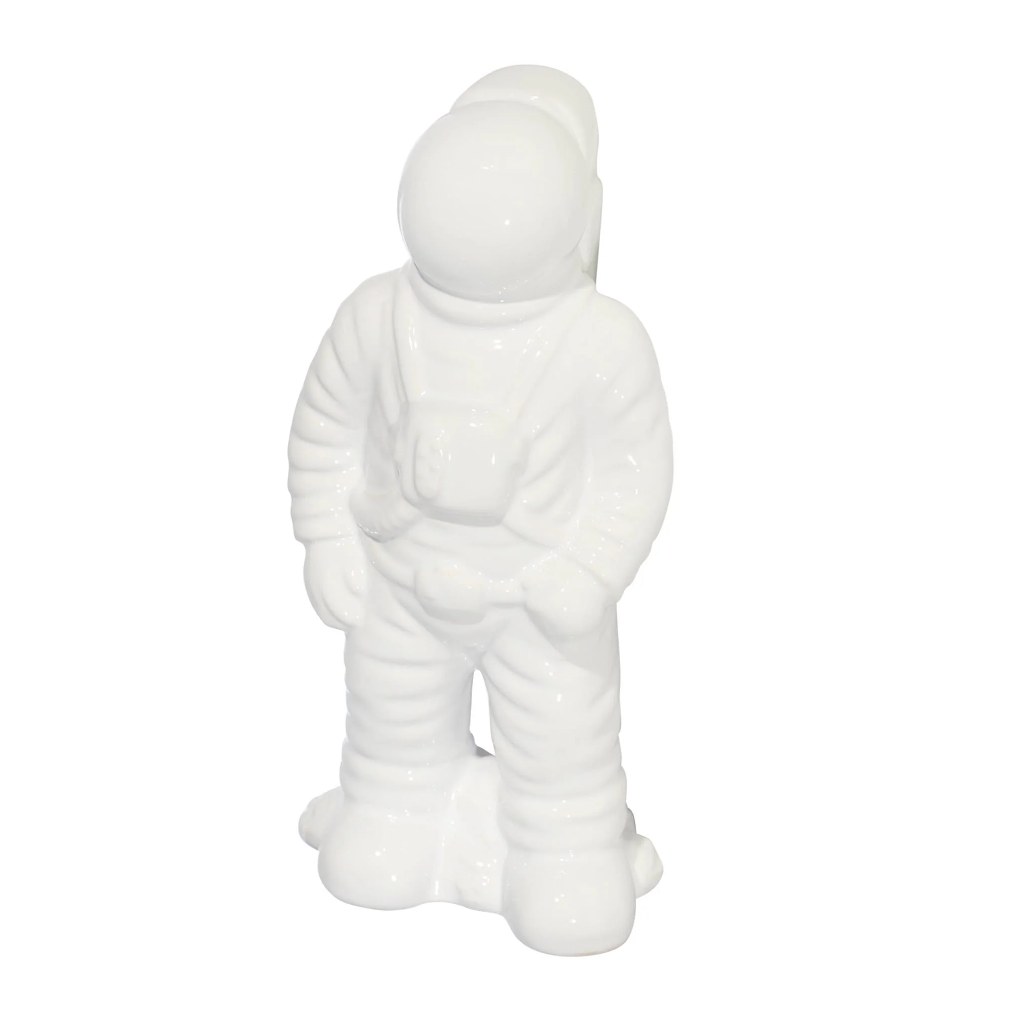 Ceramic 12" Astronaut Statuette, White - Image 5