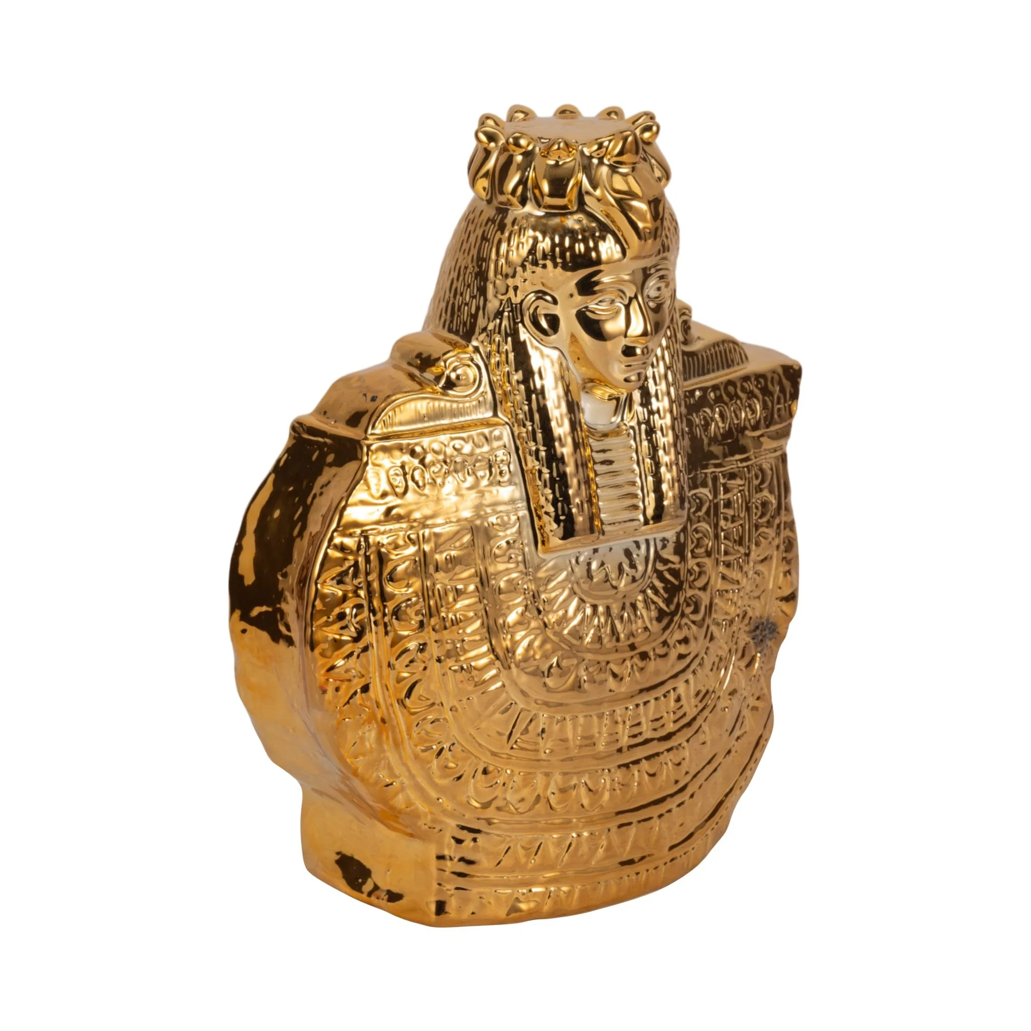 Ceramic 14" Table Top Sculpture, Gold - Image 2