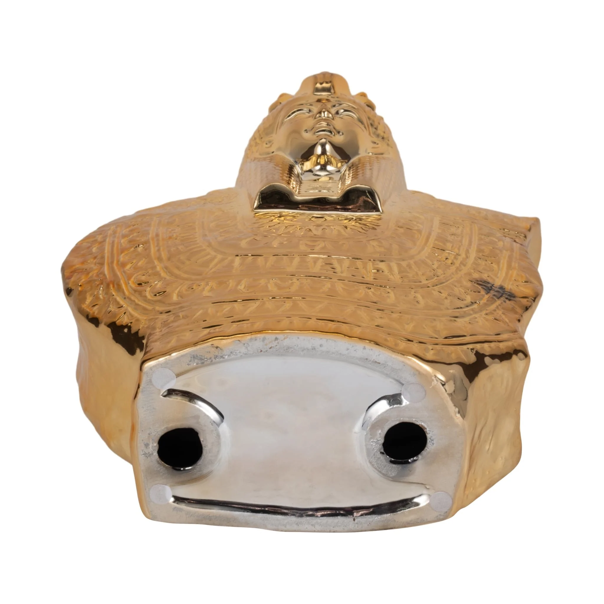 Ceramic 14" Table Top Sculpture, Gold - Image 7
