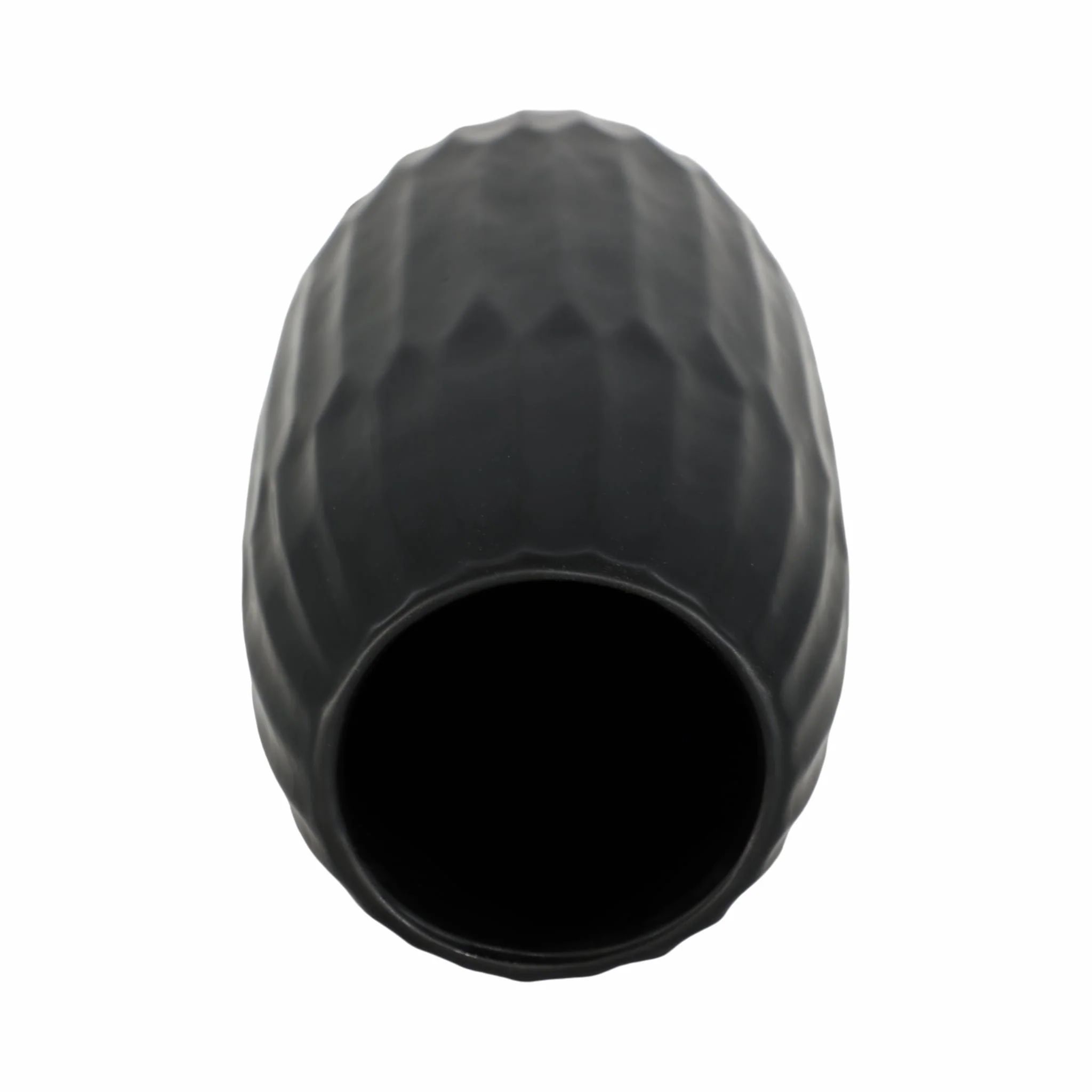Ceramic 16" Vase , Black - Image 6