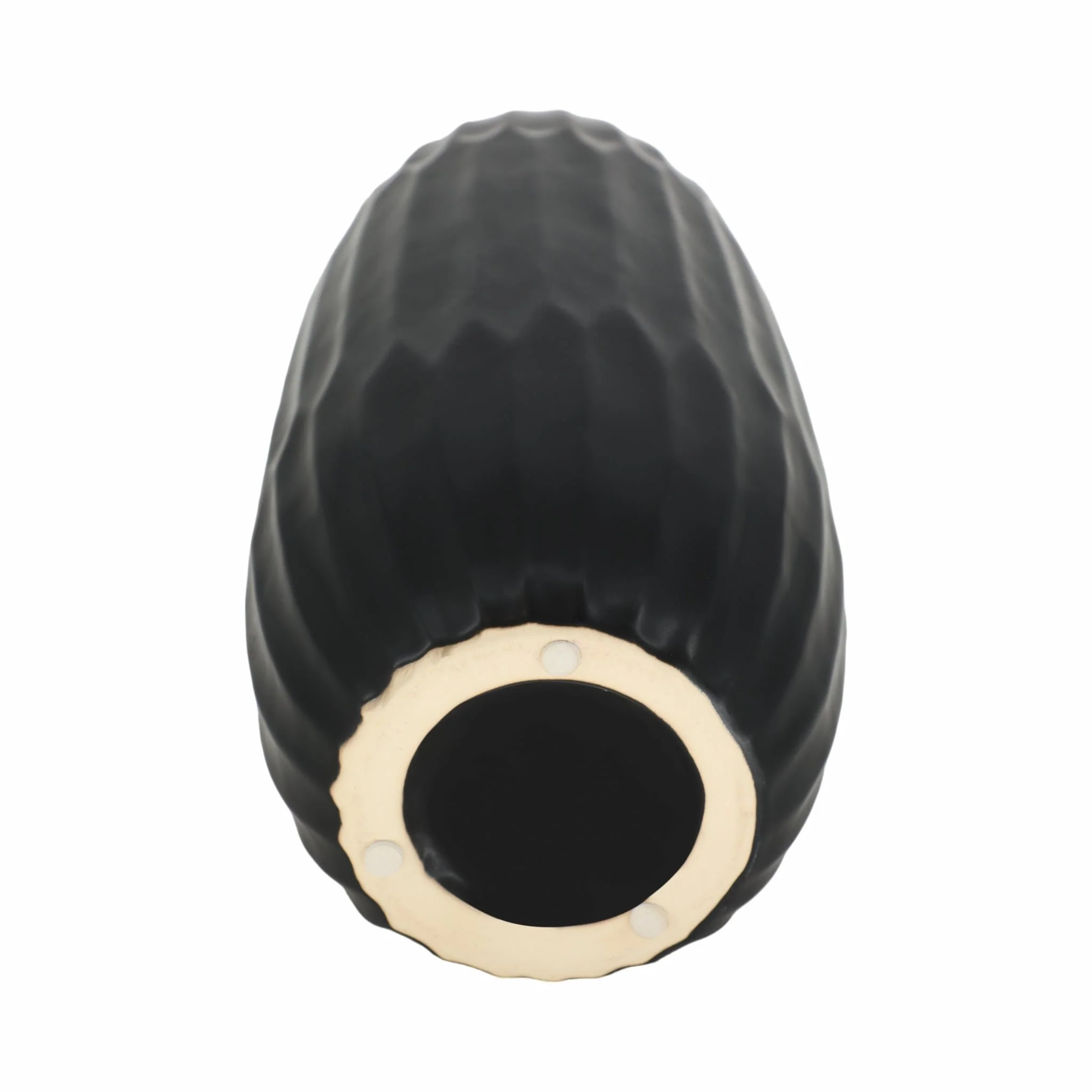 Ceramic 16" Vase , Black - Image 7