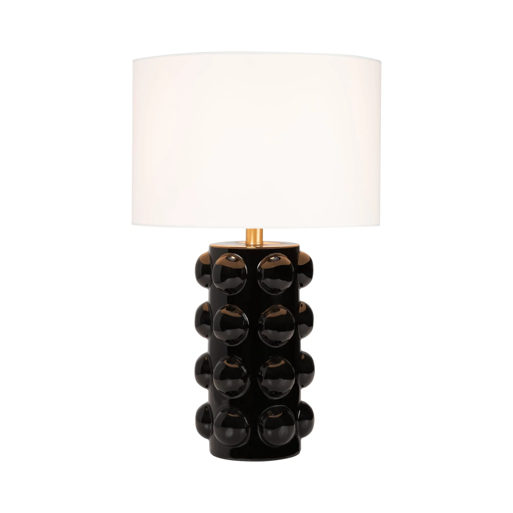 Ceramic 22" Bubble Table Lamp, Black - Image 2
